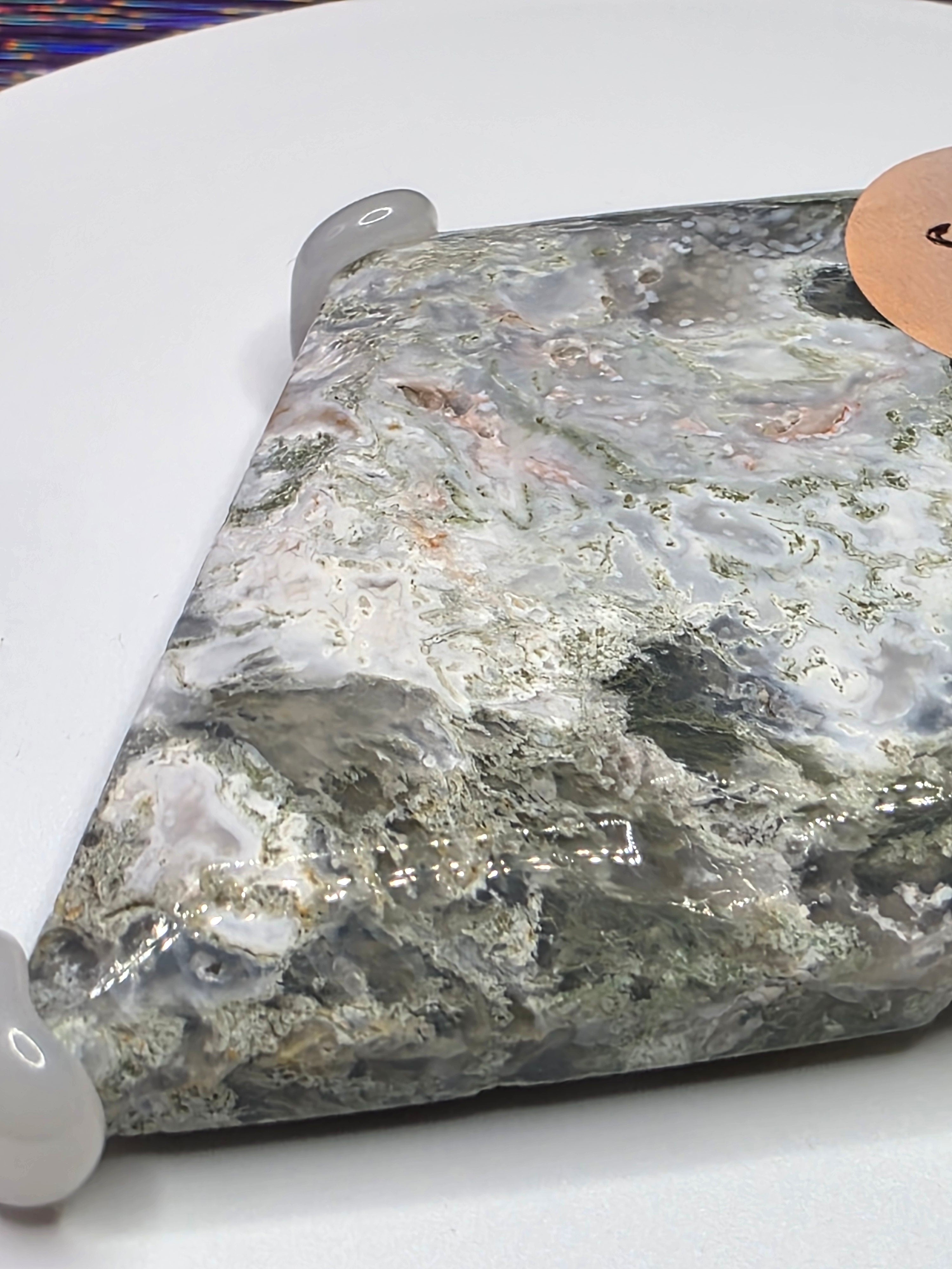 Moss Agate Diamond J