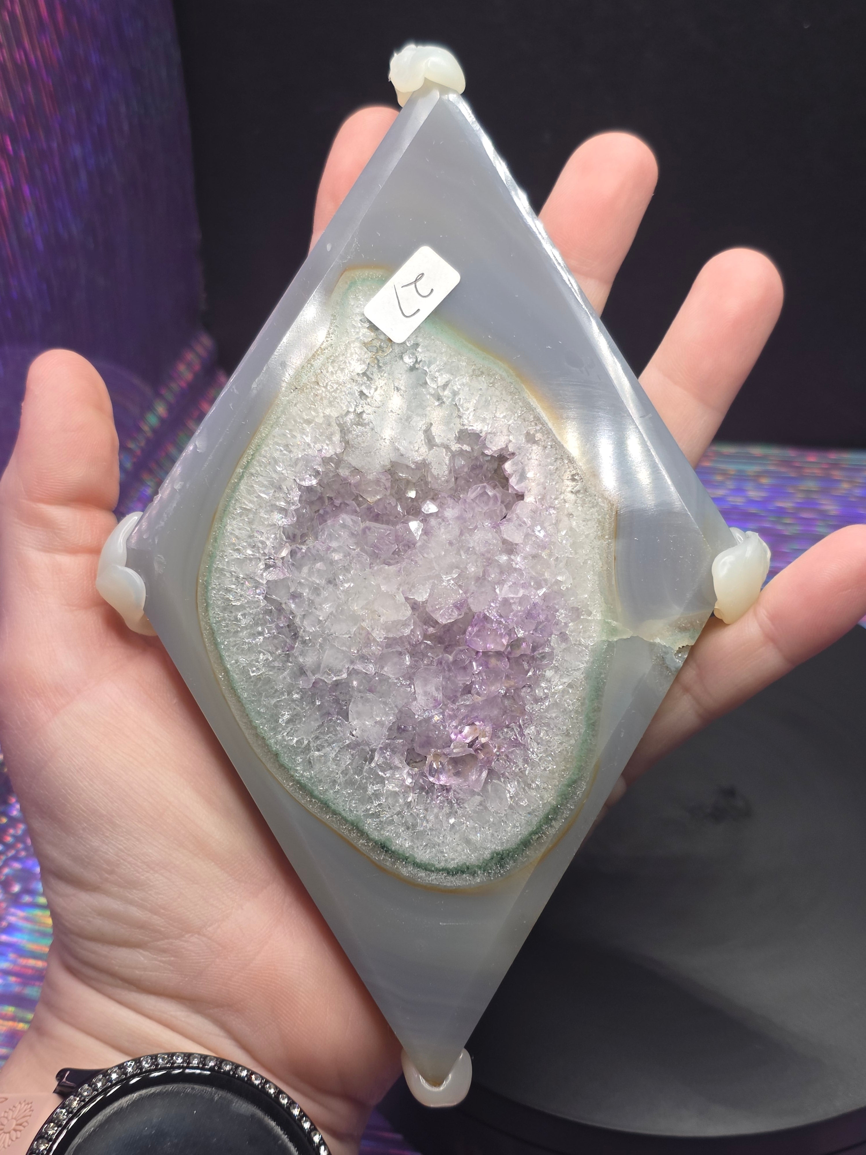 Agate Amethyst Diamond A