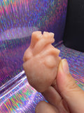 Pink Opal Anatomical Heart A