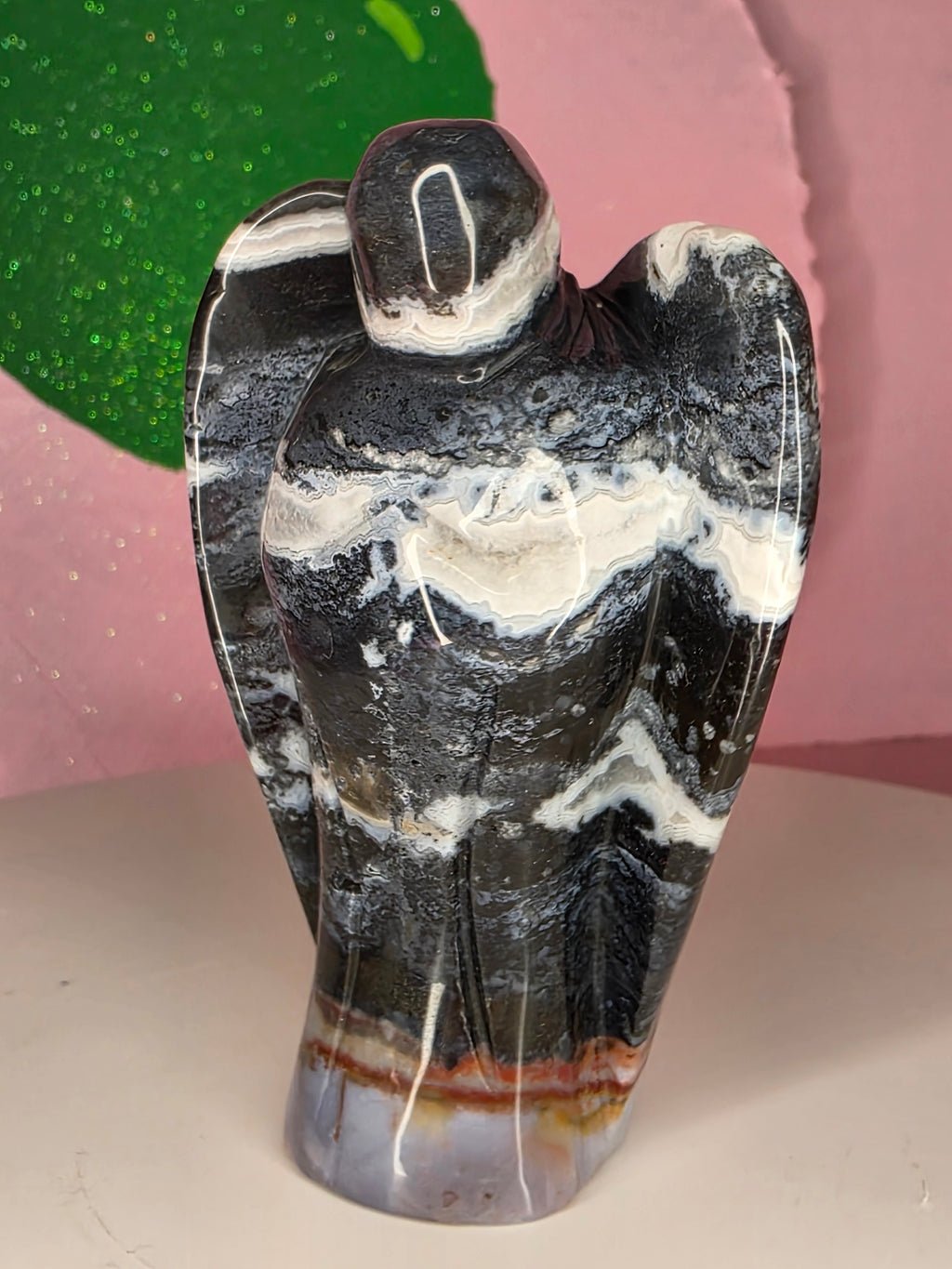 Ocean Jasper and Chalcedony Angel A