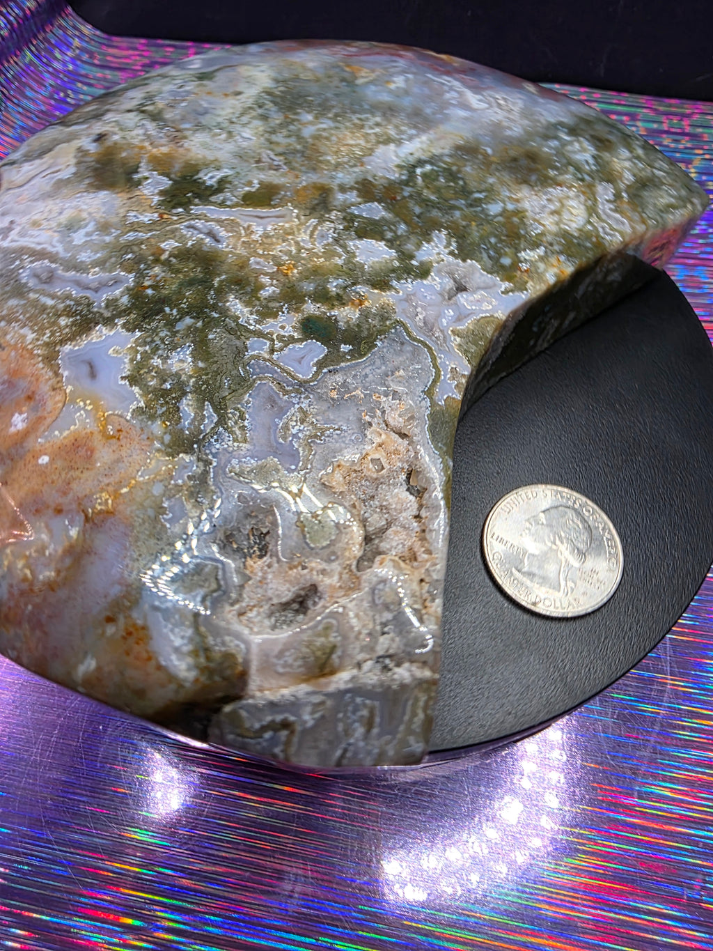 Moss Agate Moon F
