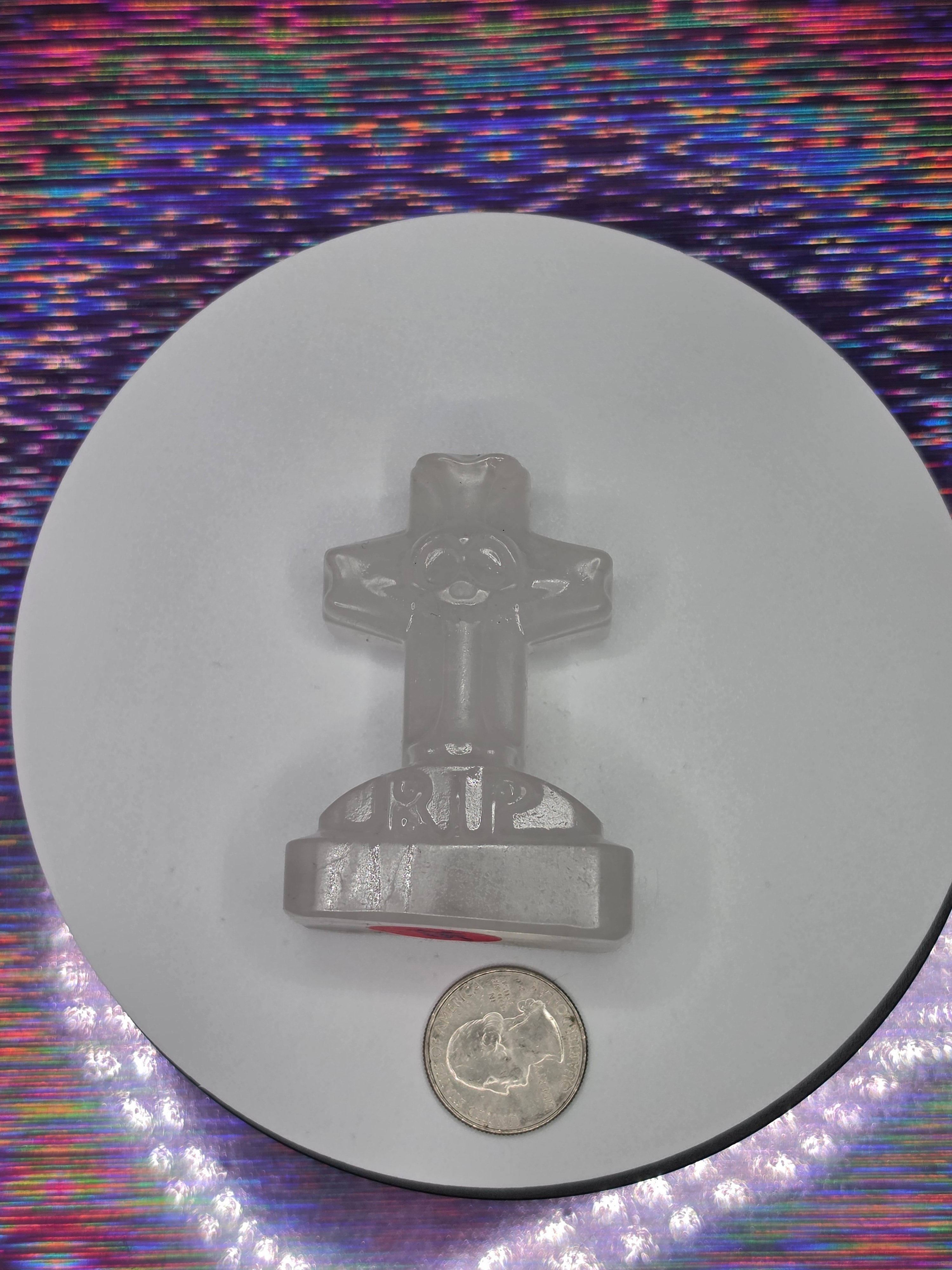 Clear Quartz RIP Headstone B