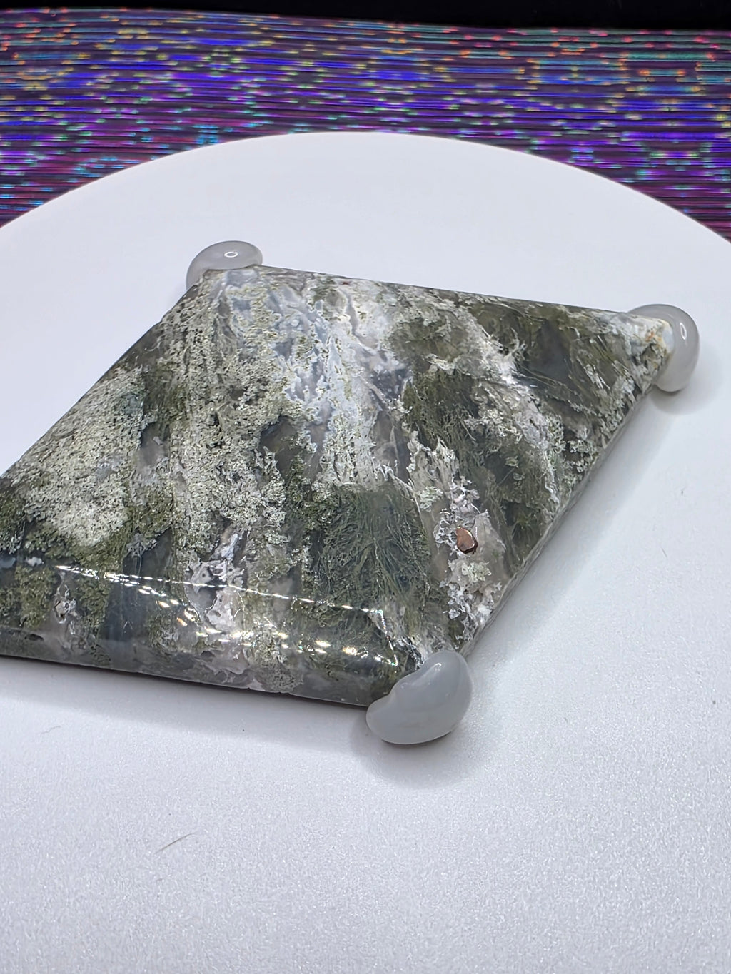 Moss Agate Diamond J