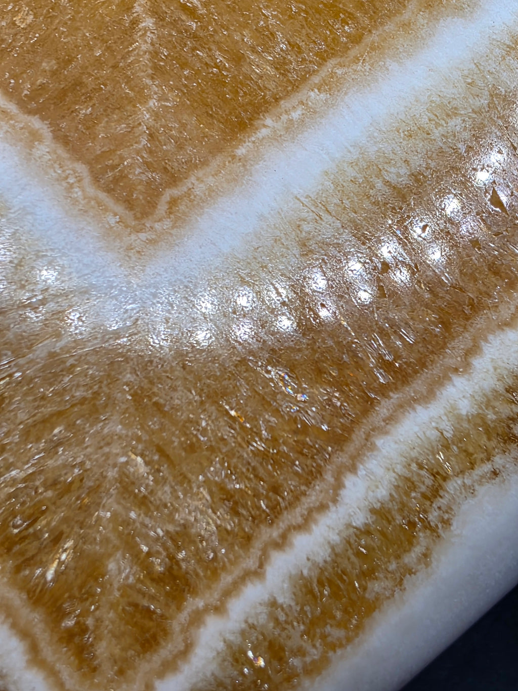 Orange Calcite Heart A