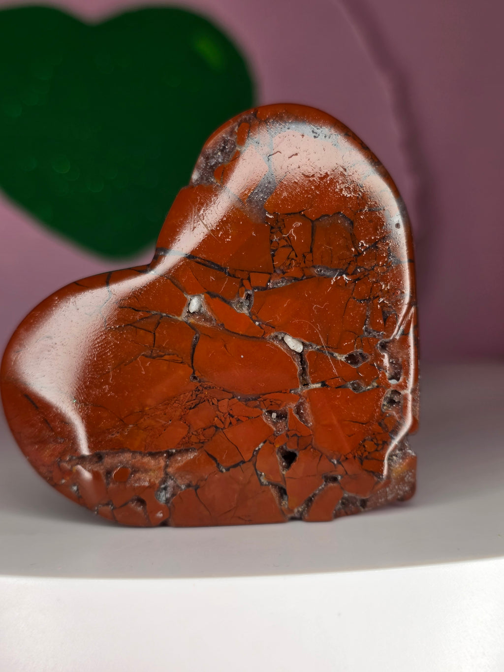 Red Brecciated Jasper Heart A