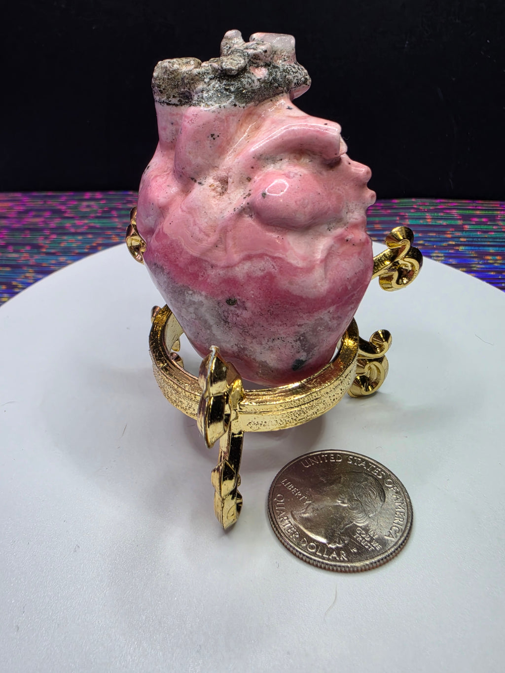 Peruvian Rhodonite Heart B
