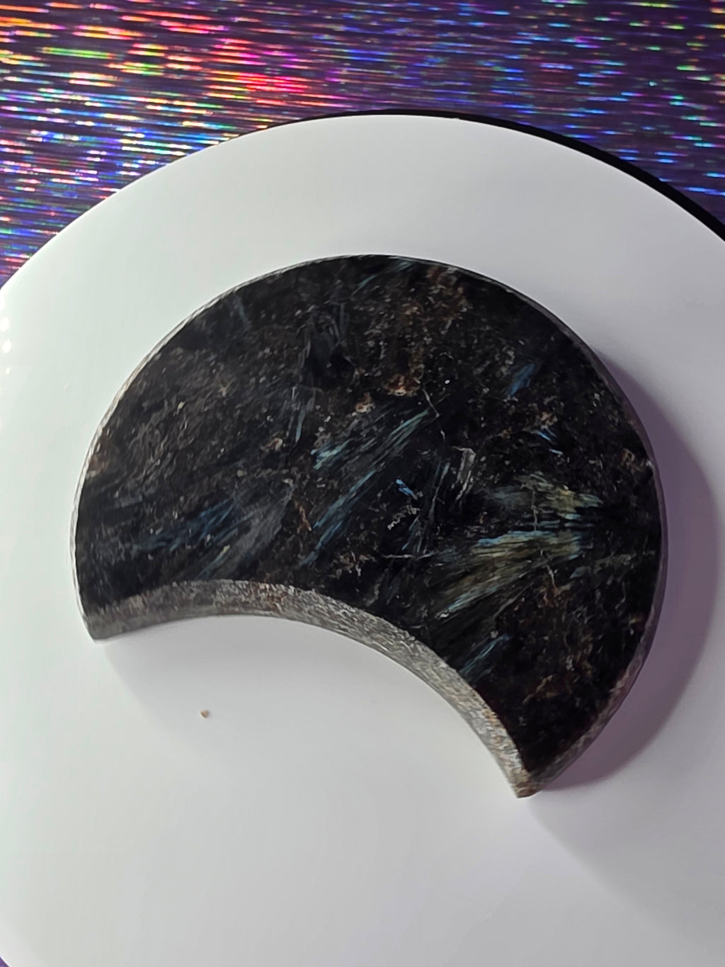 Arfvedsonite with Garnet Moon A