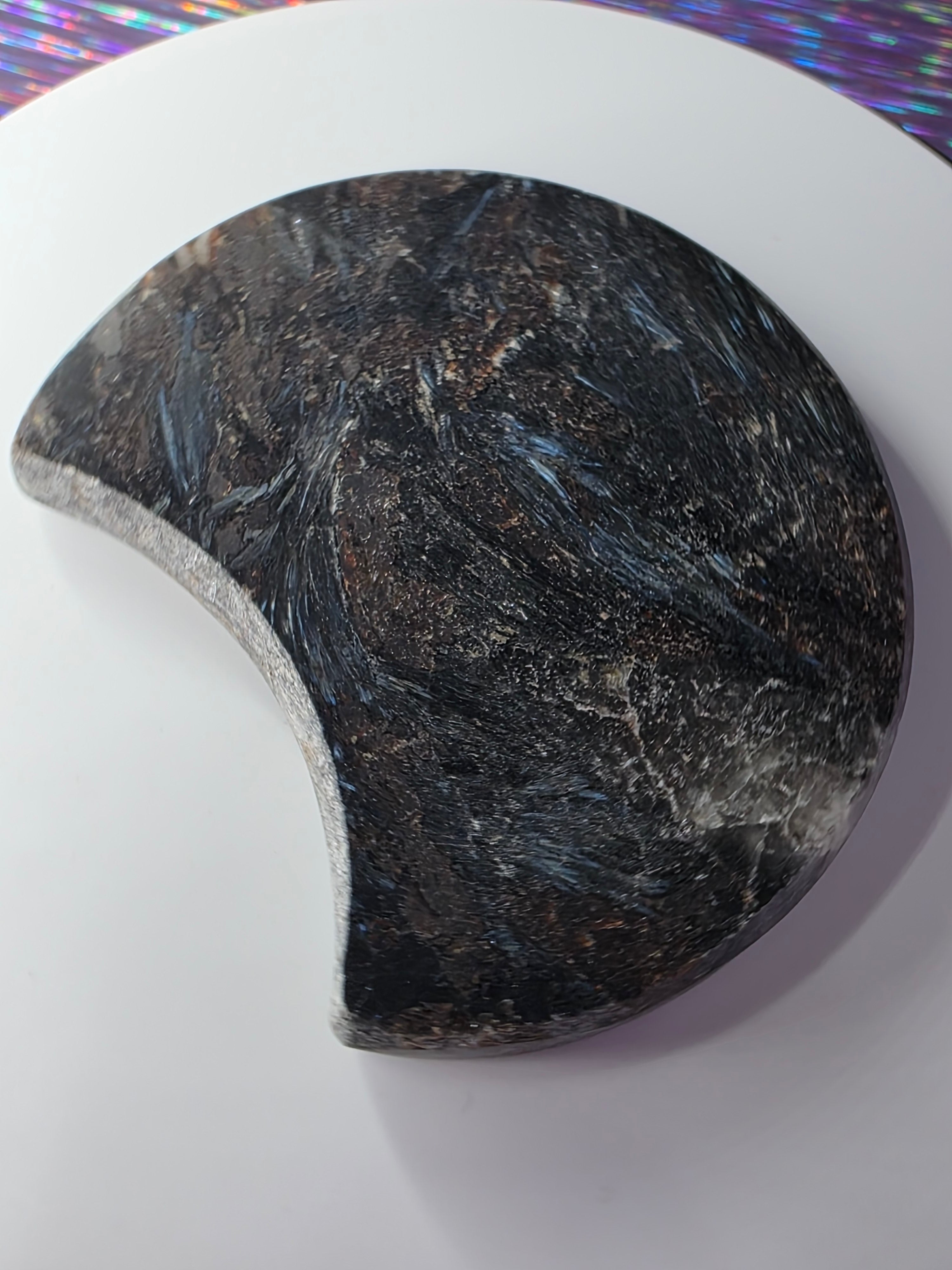 Arfvedsonite with Garnet Moon D