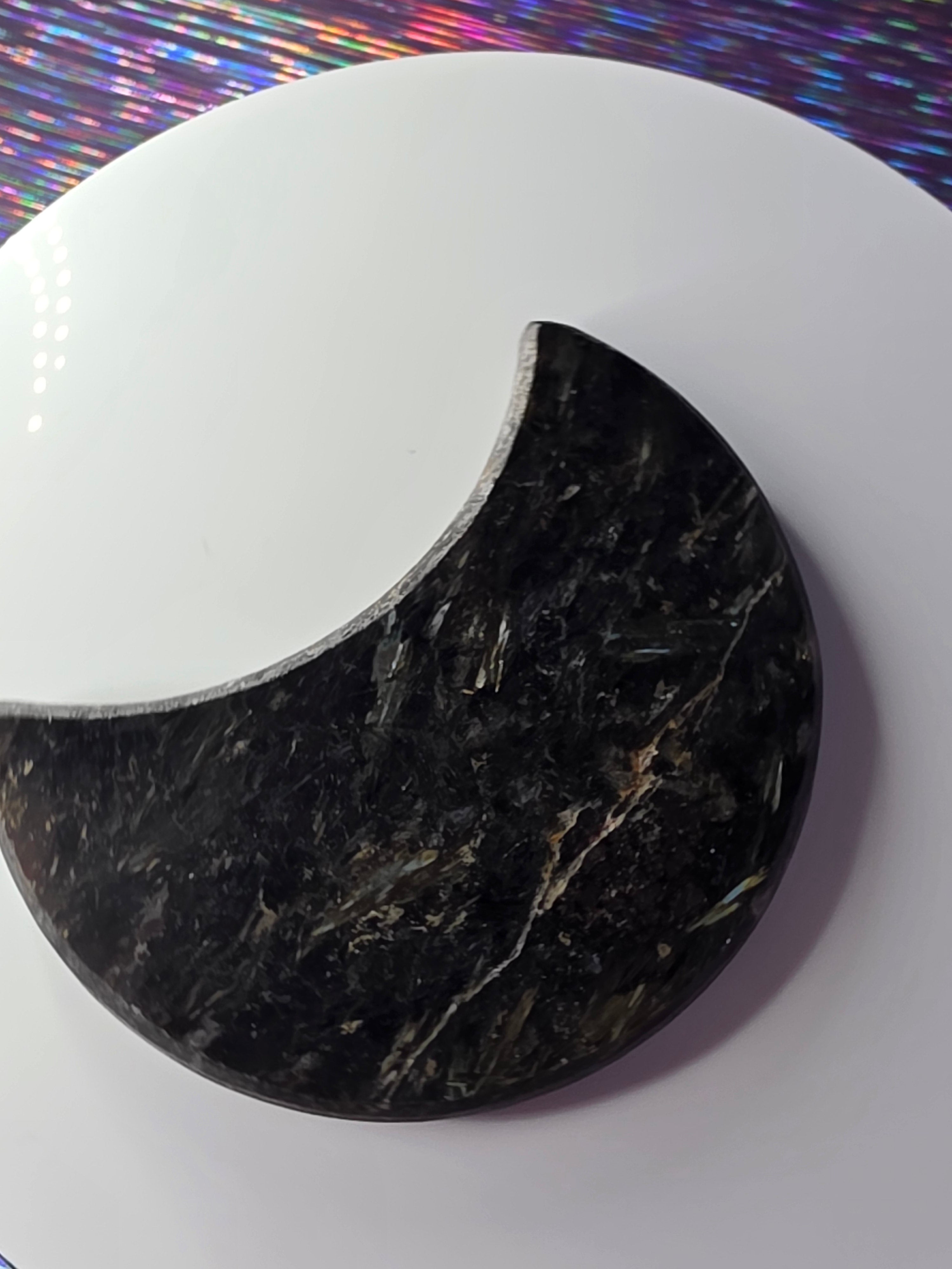 Arfvedsonite with Garnet Moon F