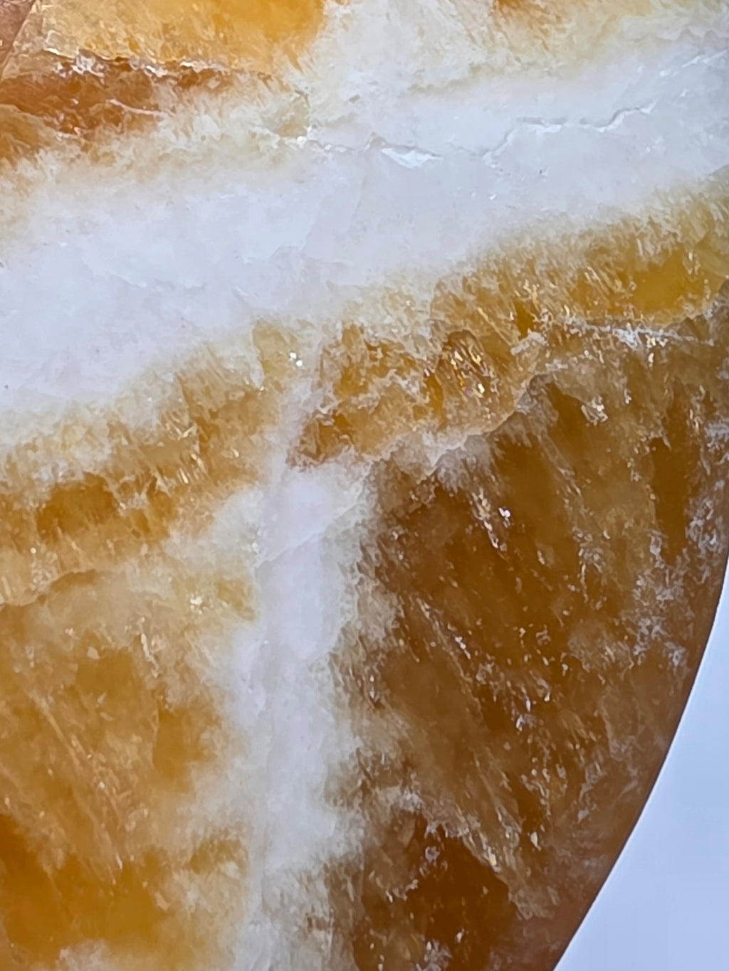 Orange Calcite Donut A