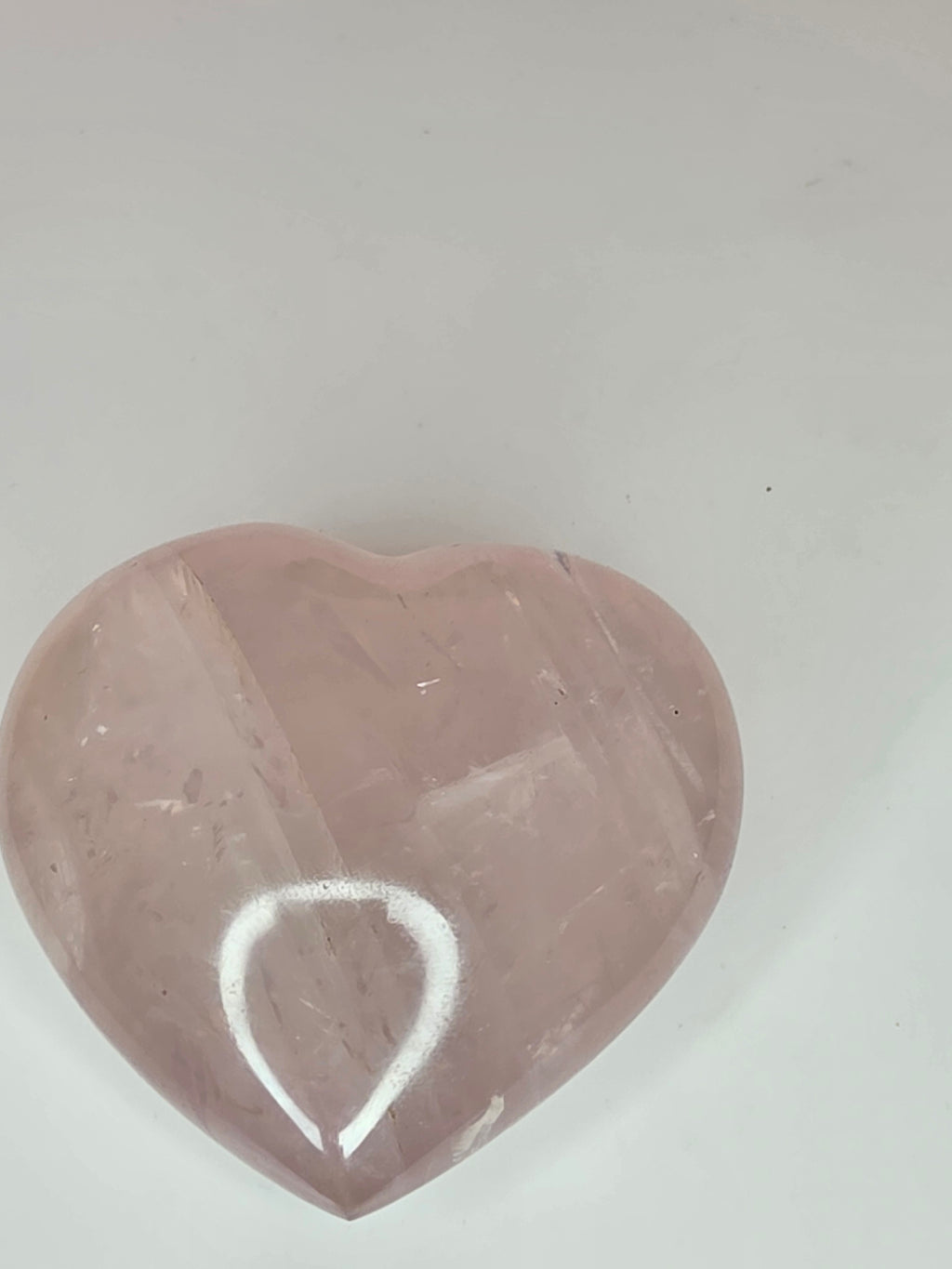 Rose Quartz Puffy Heart A