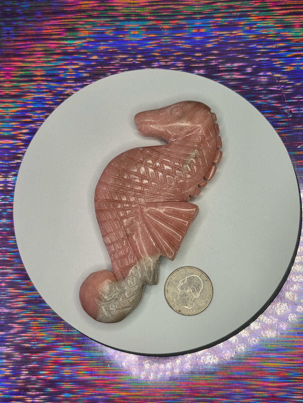 Pink Opal Seahorse A