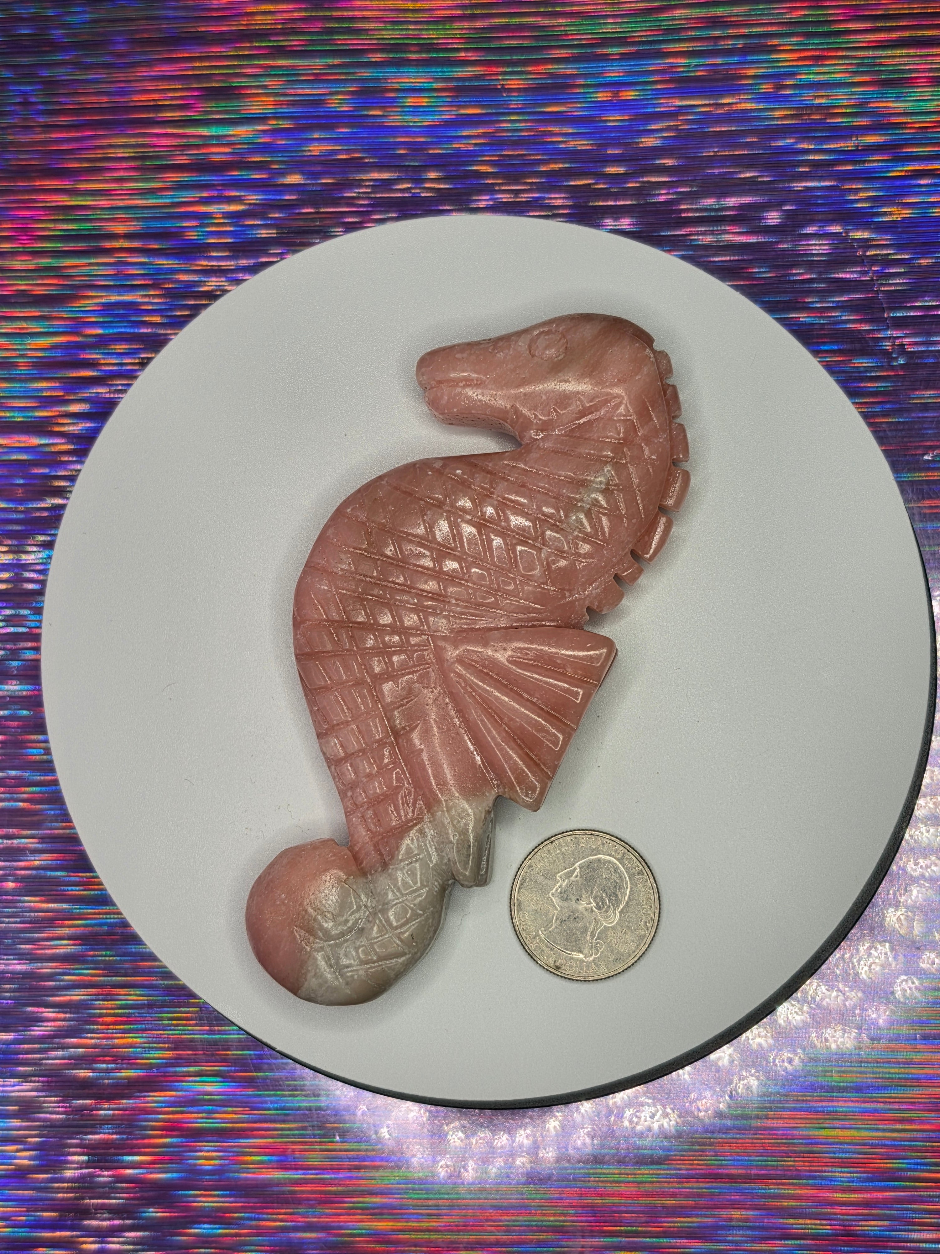 Pink Opal Seahorse A