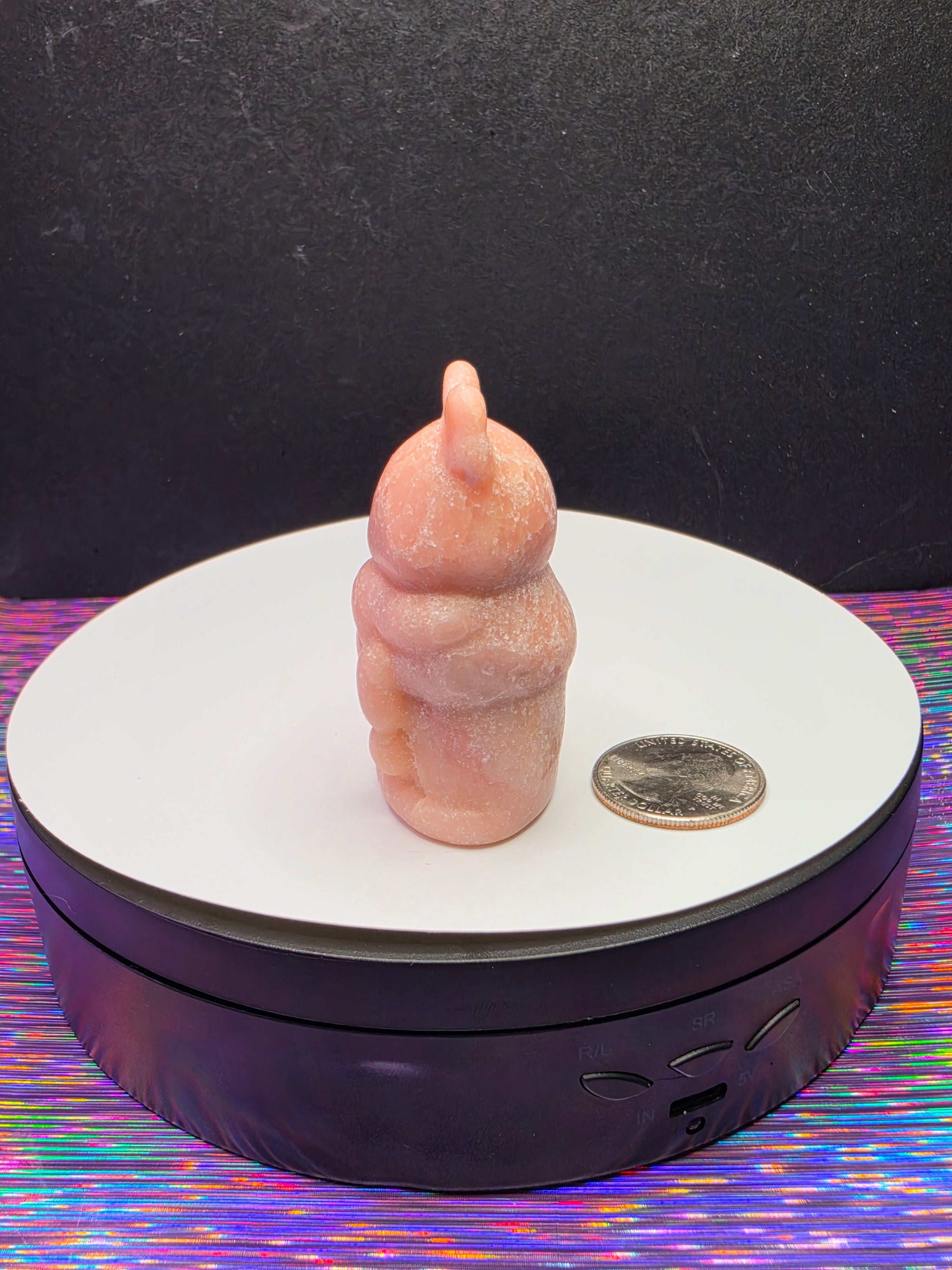 Pink Opal Reindeer in Stocking B