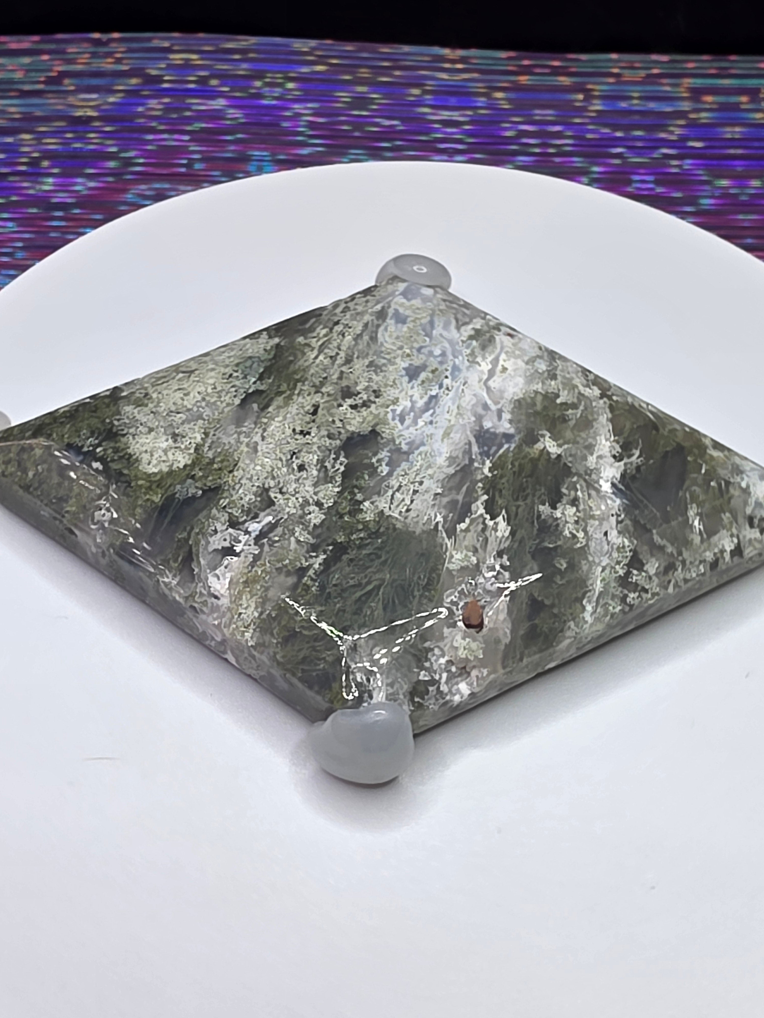 Moss Agate Diamond J