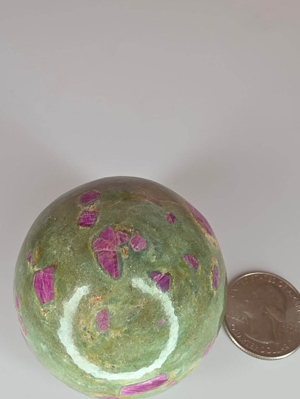 Ruby in Fuchsite Sphere A