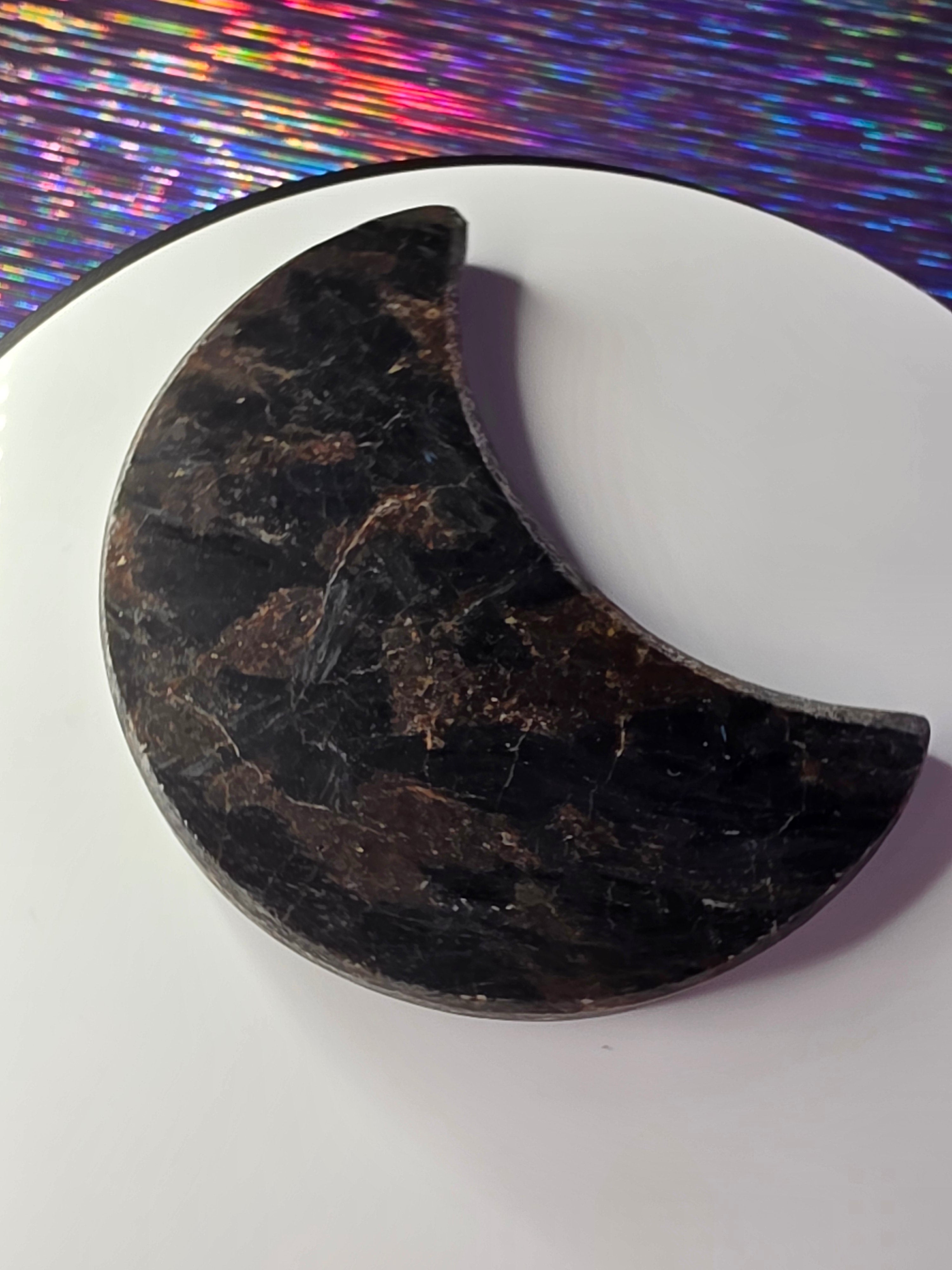 Arfvedsonite with Garnet Moon E