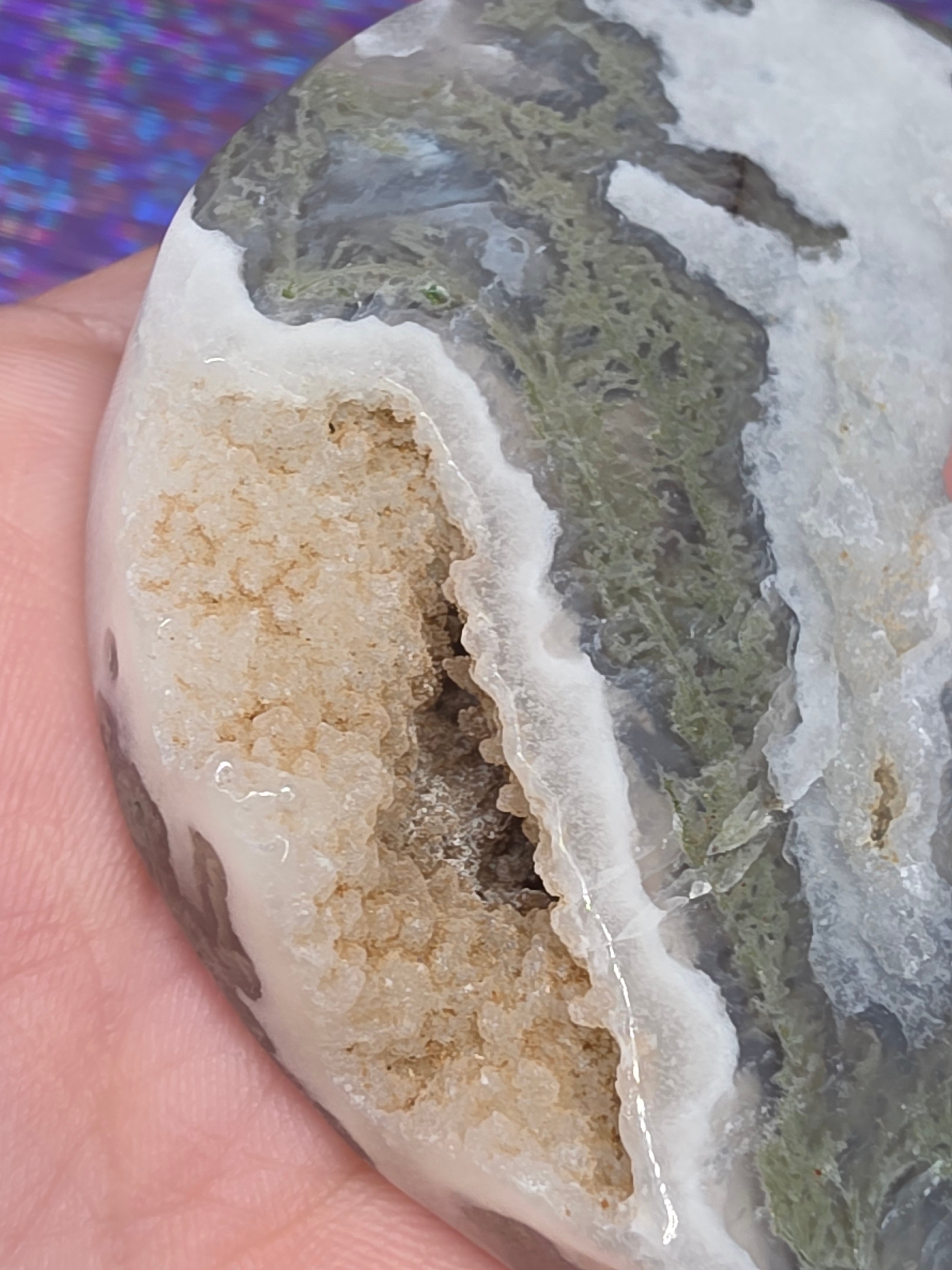 Moss Agate Moon B