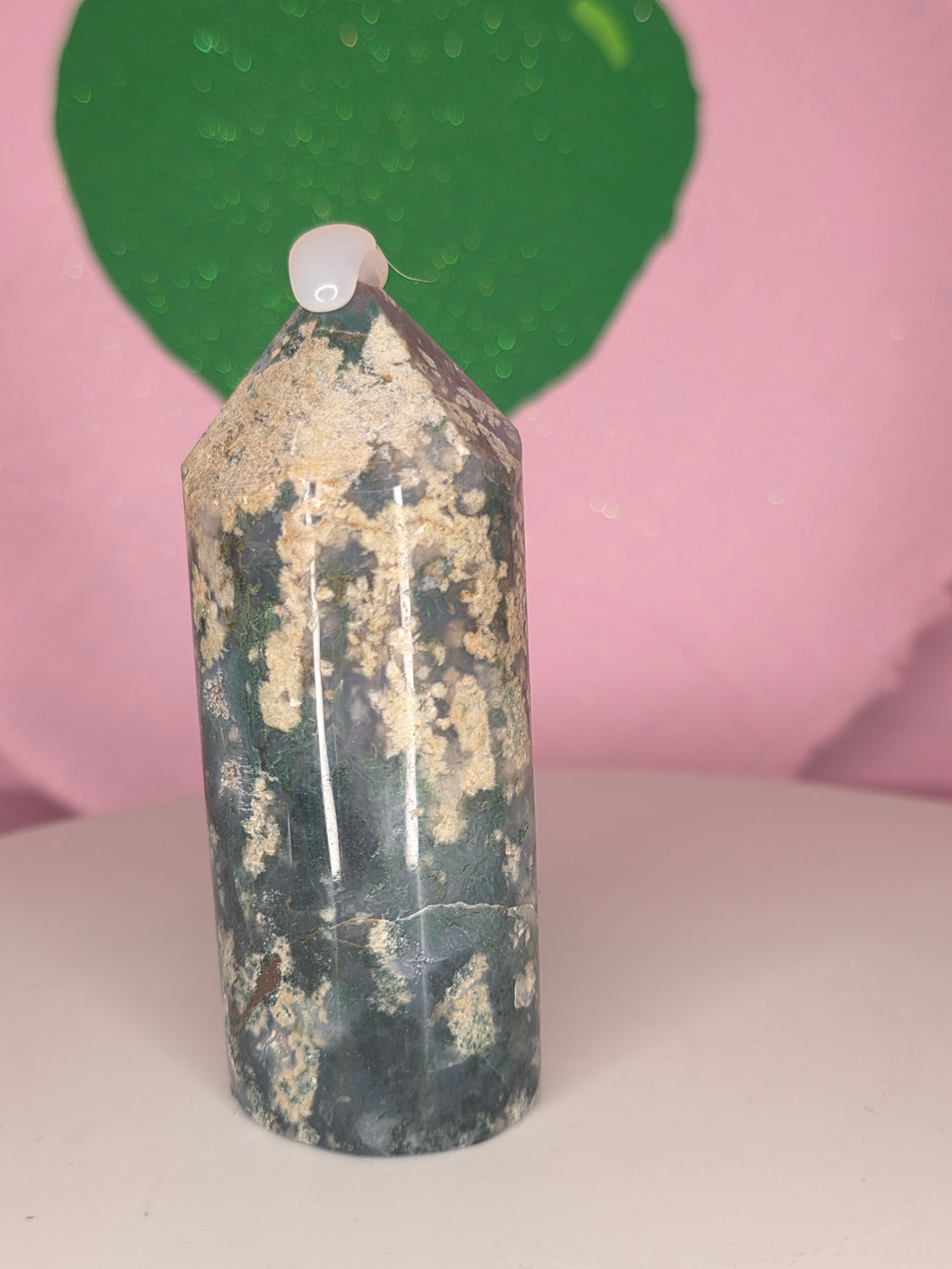 Snowflake Moss Agate Pencil B