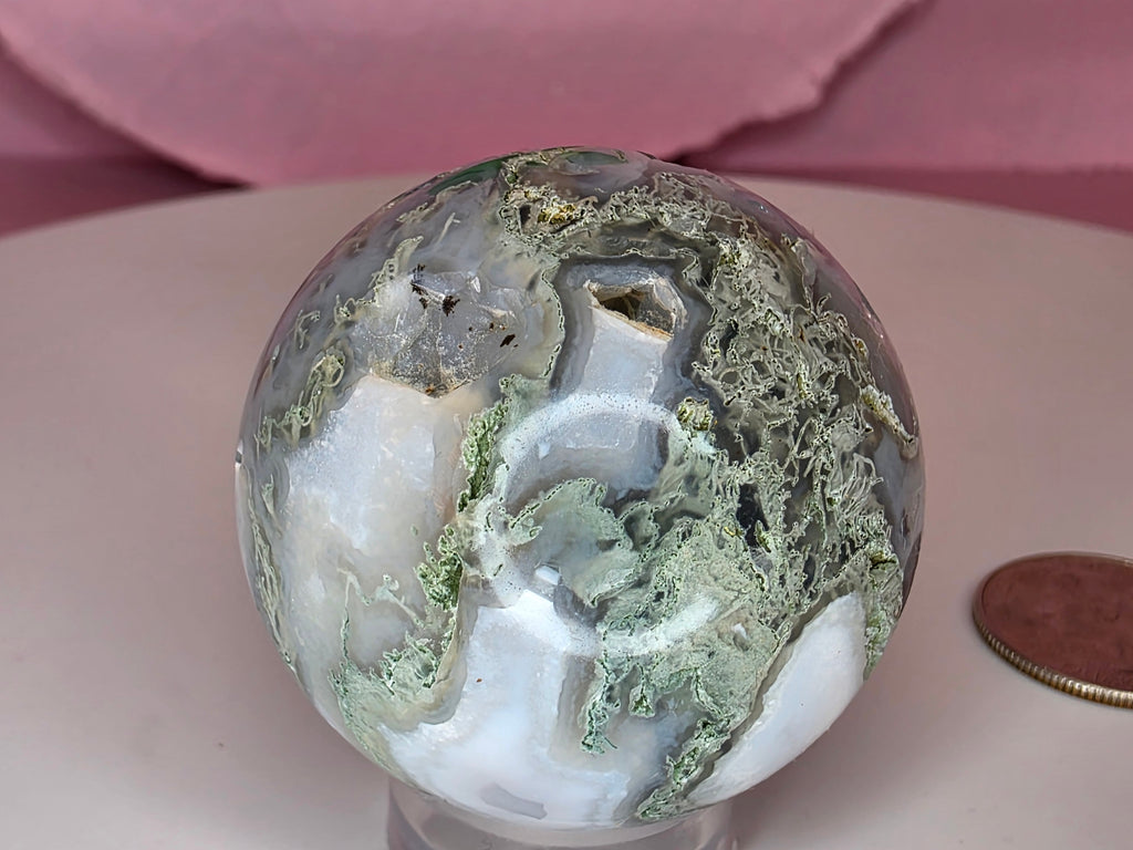 Moss Agate Sphere A