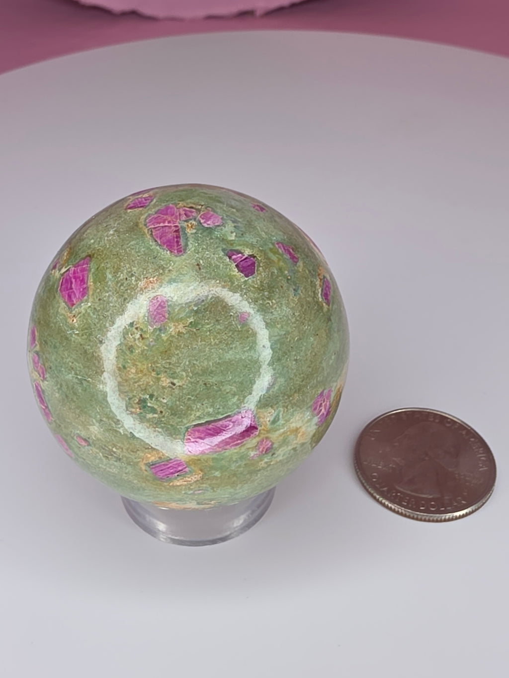 Ruby in Fuchsite Sphere A