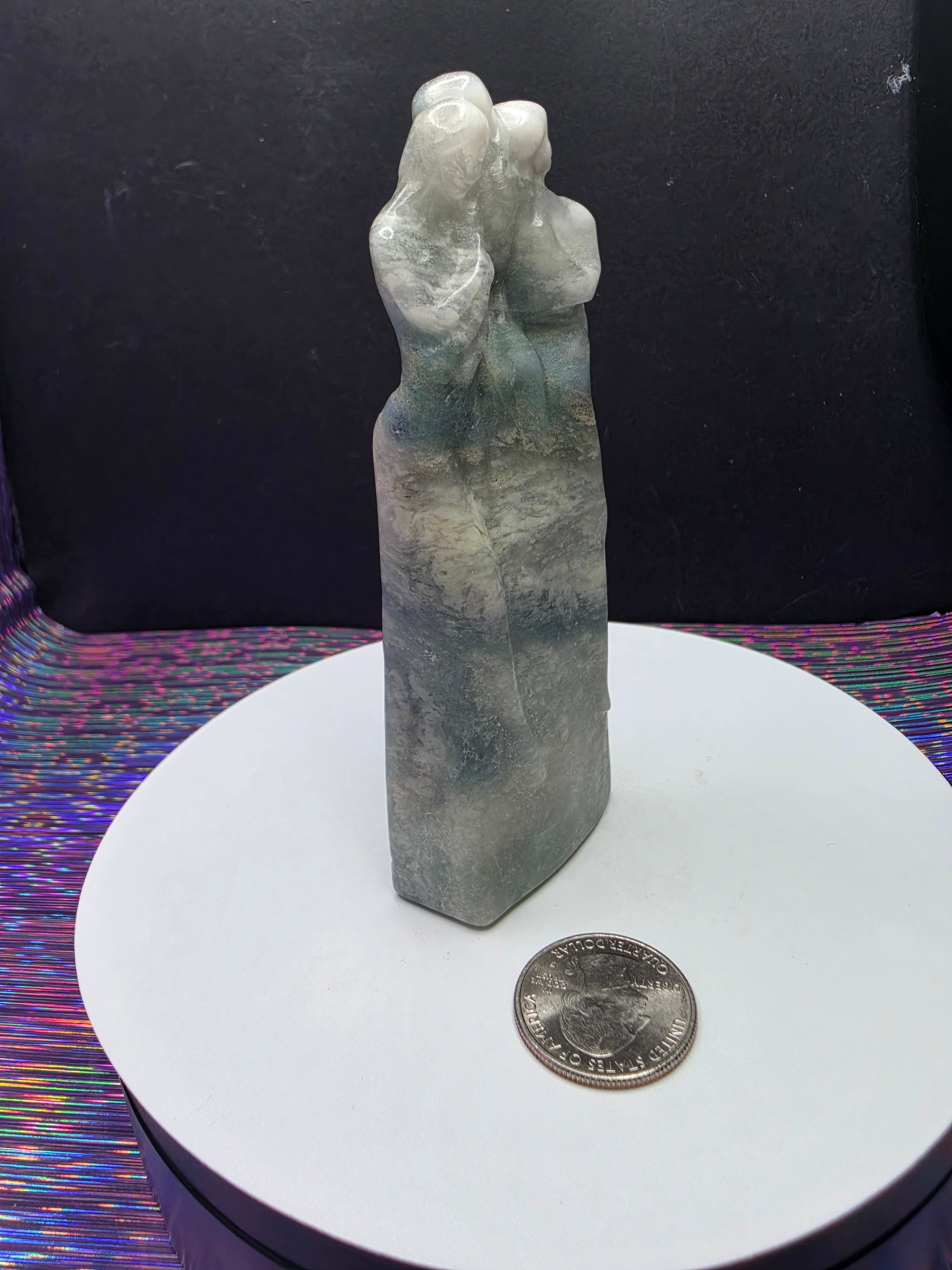 Sky Blue Calcite Maiden Mother and Crone