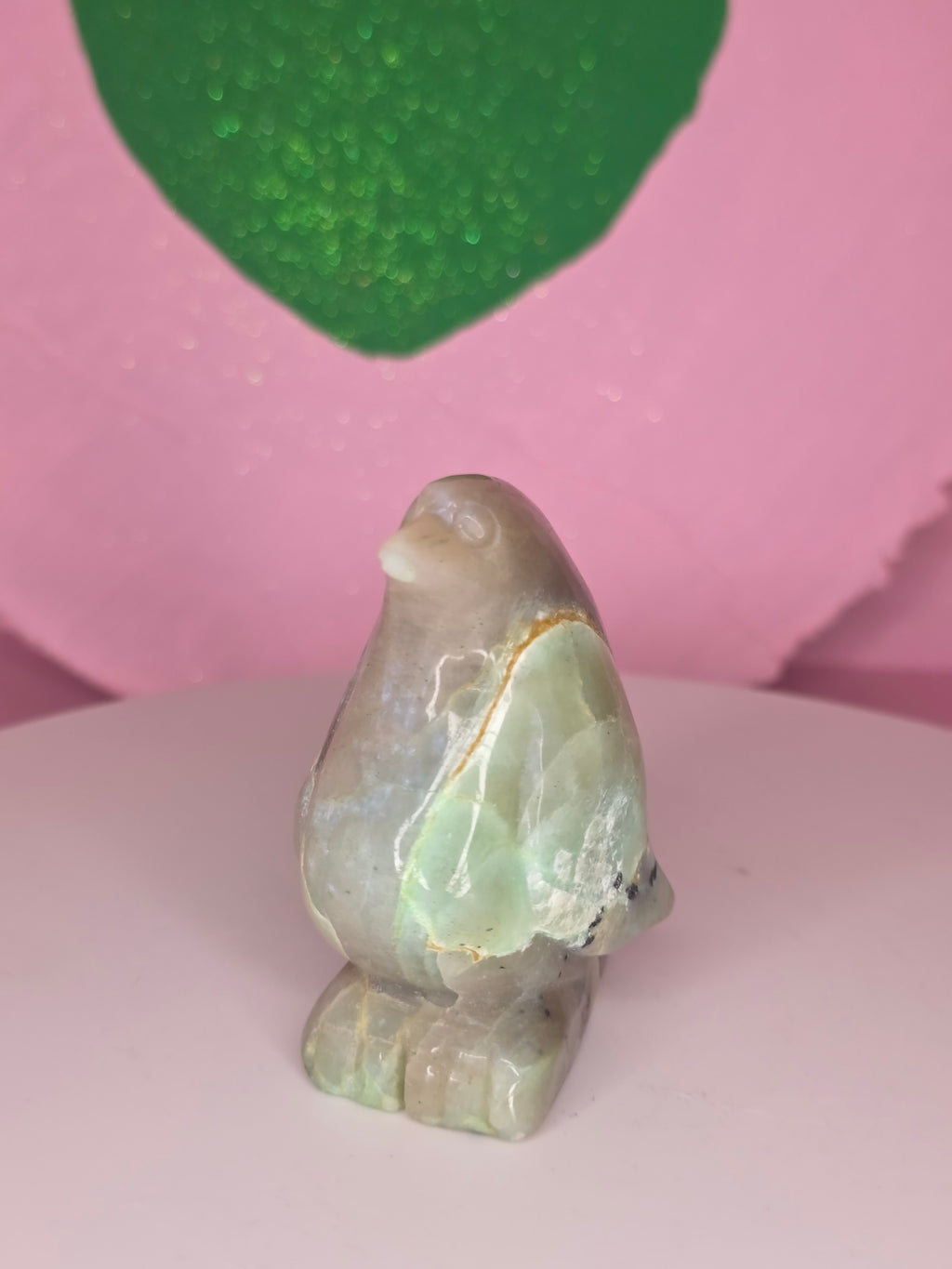 Garnierite Green Moonstone Penguin A