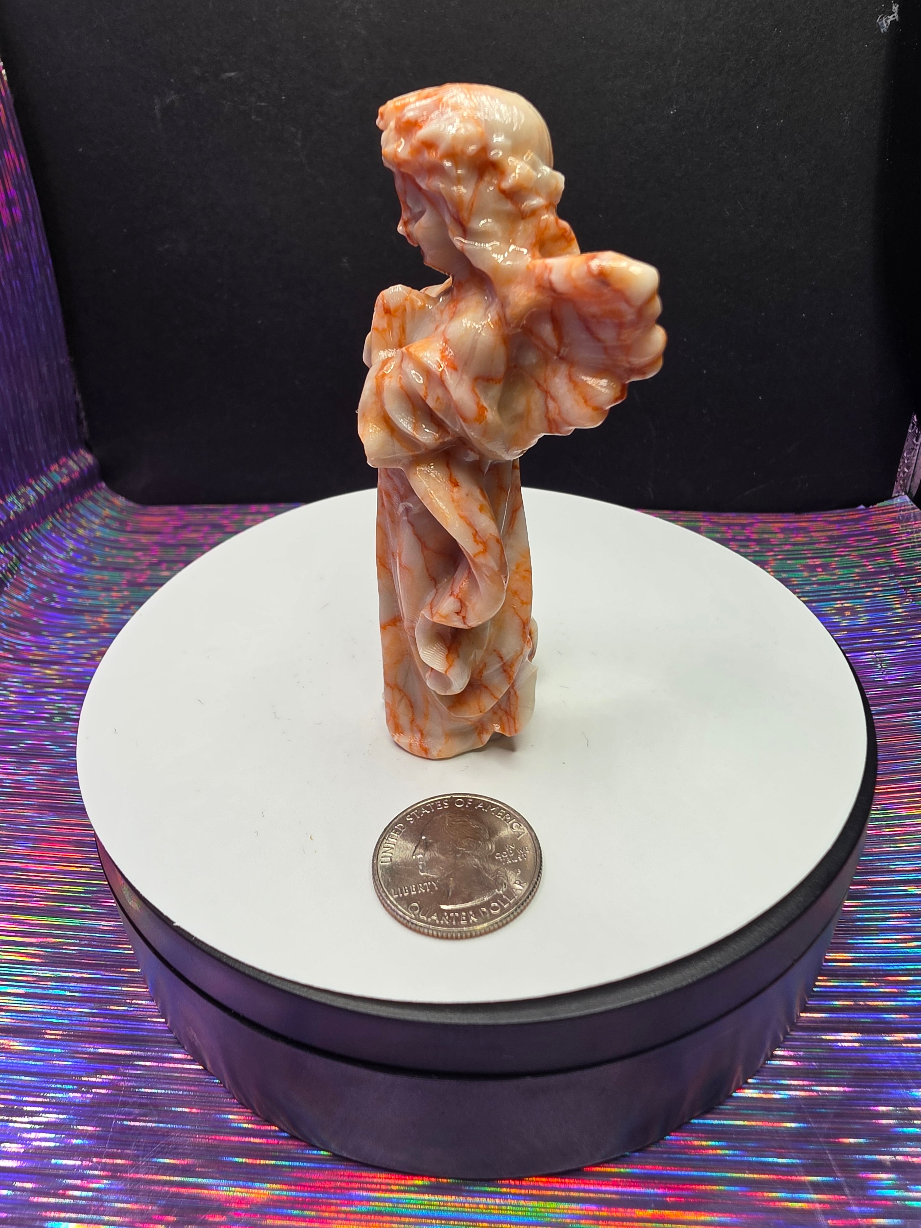 Red Veined Jasper Angel