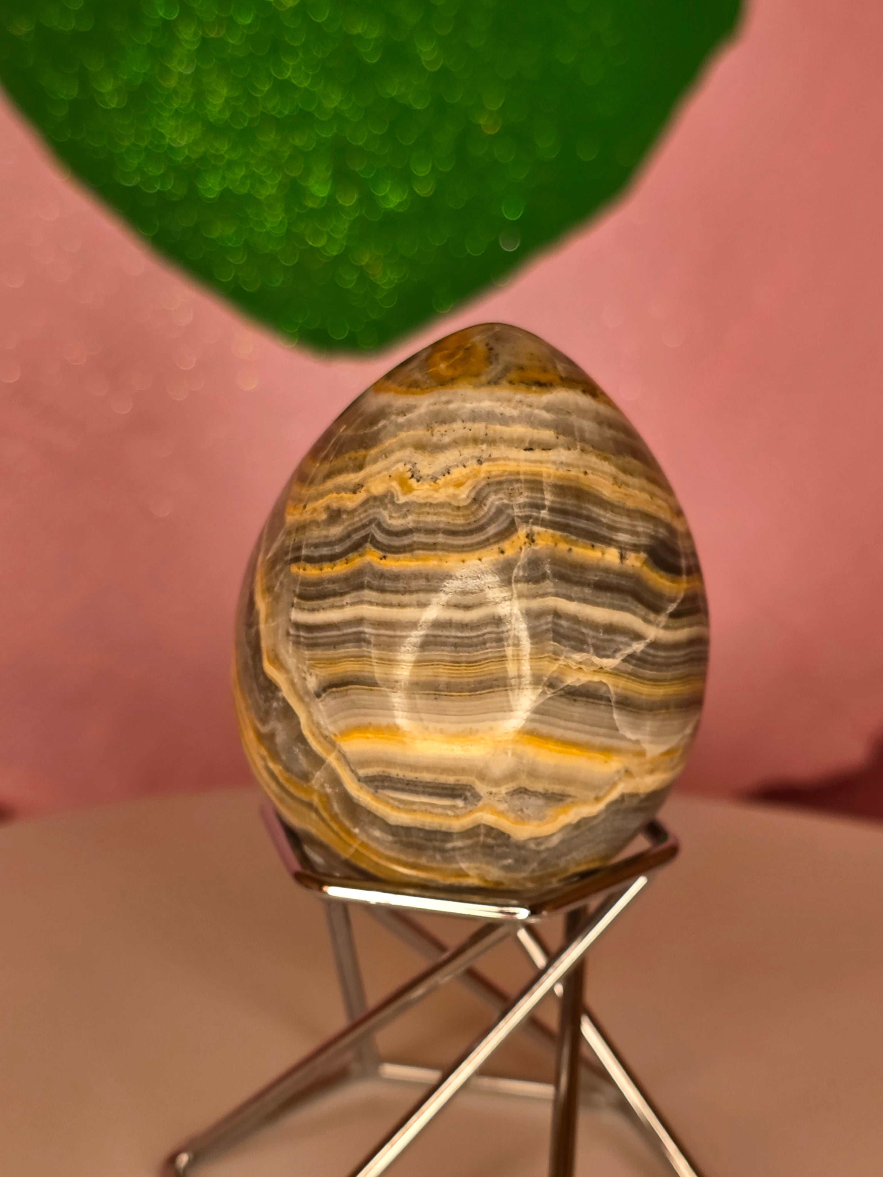 Yellow Banded Onyx Egg B