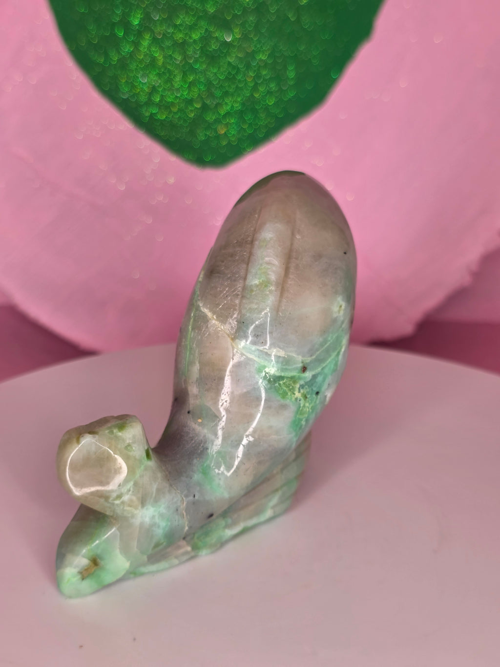 Garnierite Green Moonstone Dolphin A