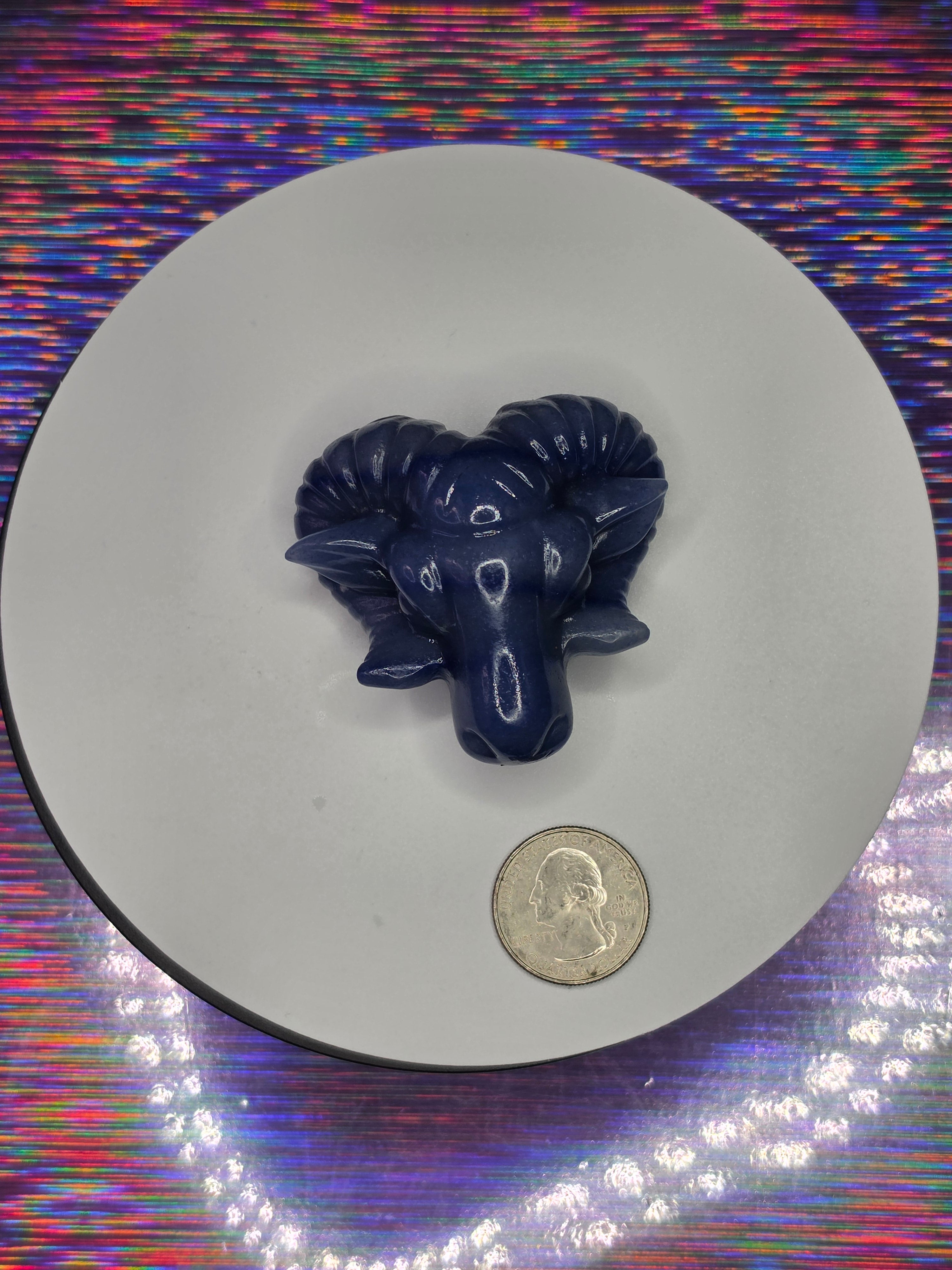 Blue Aventurine Bighorn Ram B