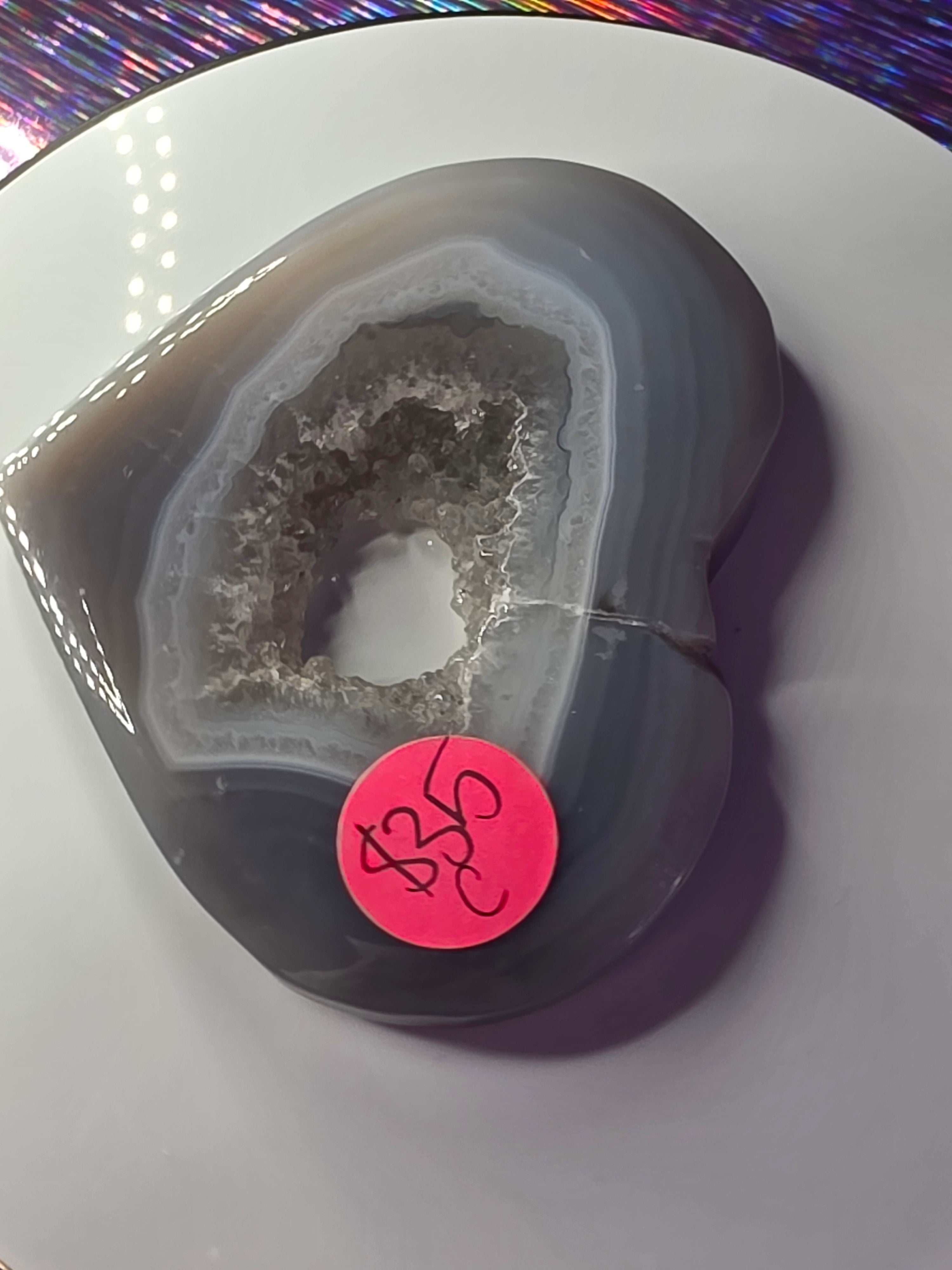 Druzy Agate Heart C