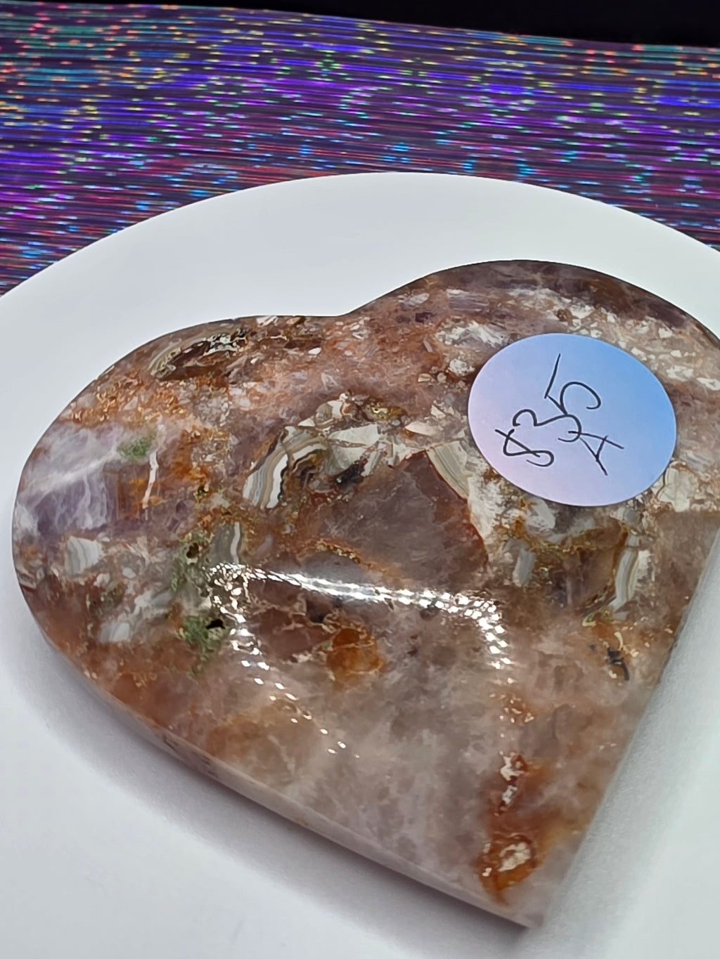 Crazy Lace Amethyst Heart A