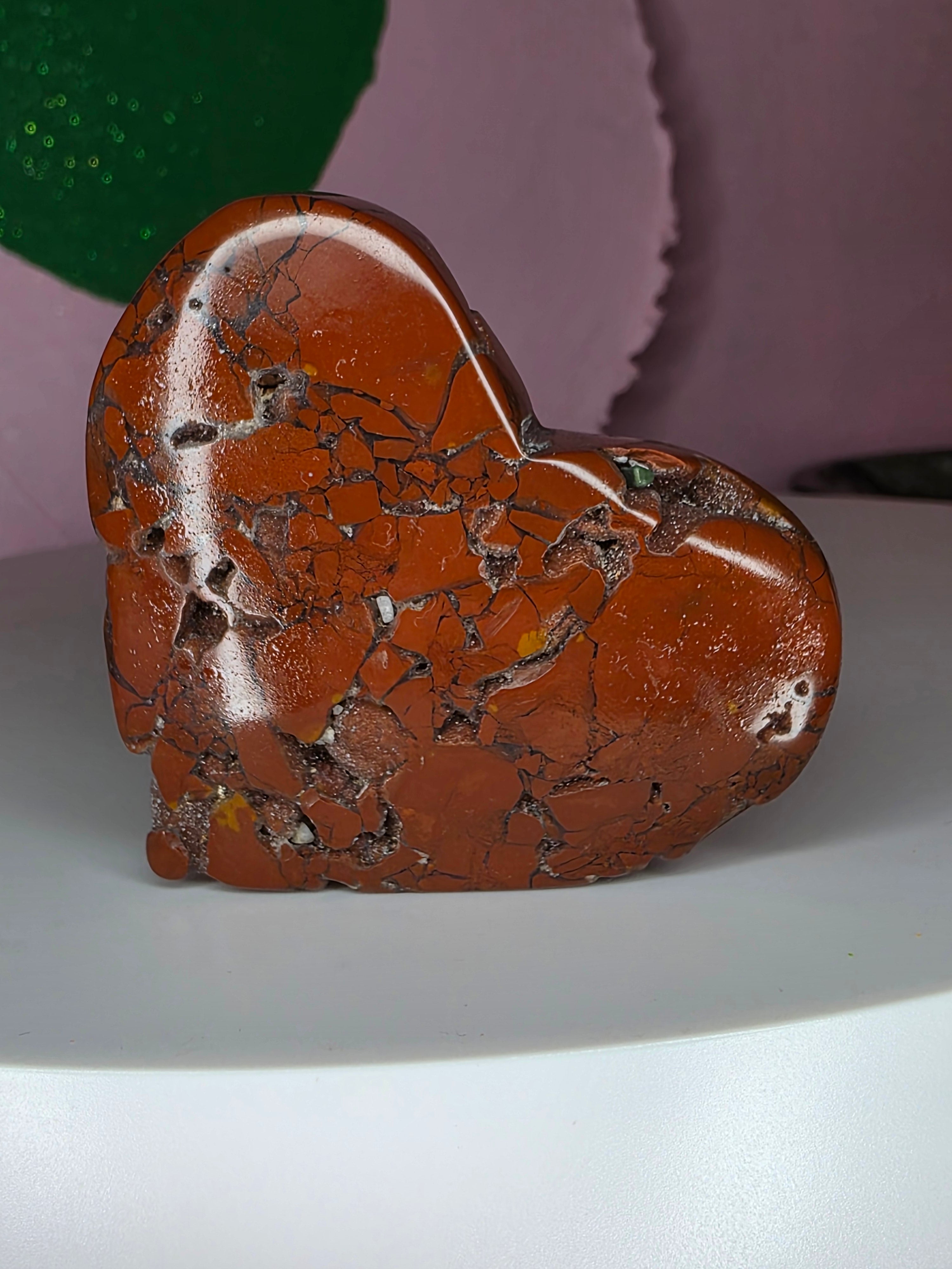Red Brecciated Jasper Heart A