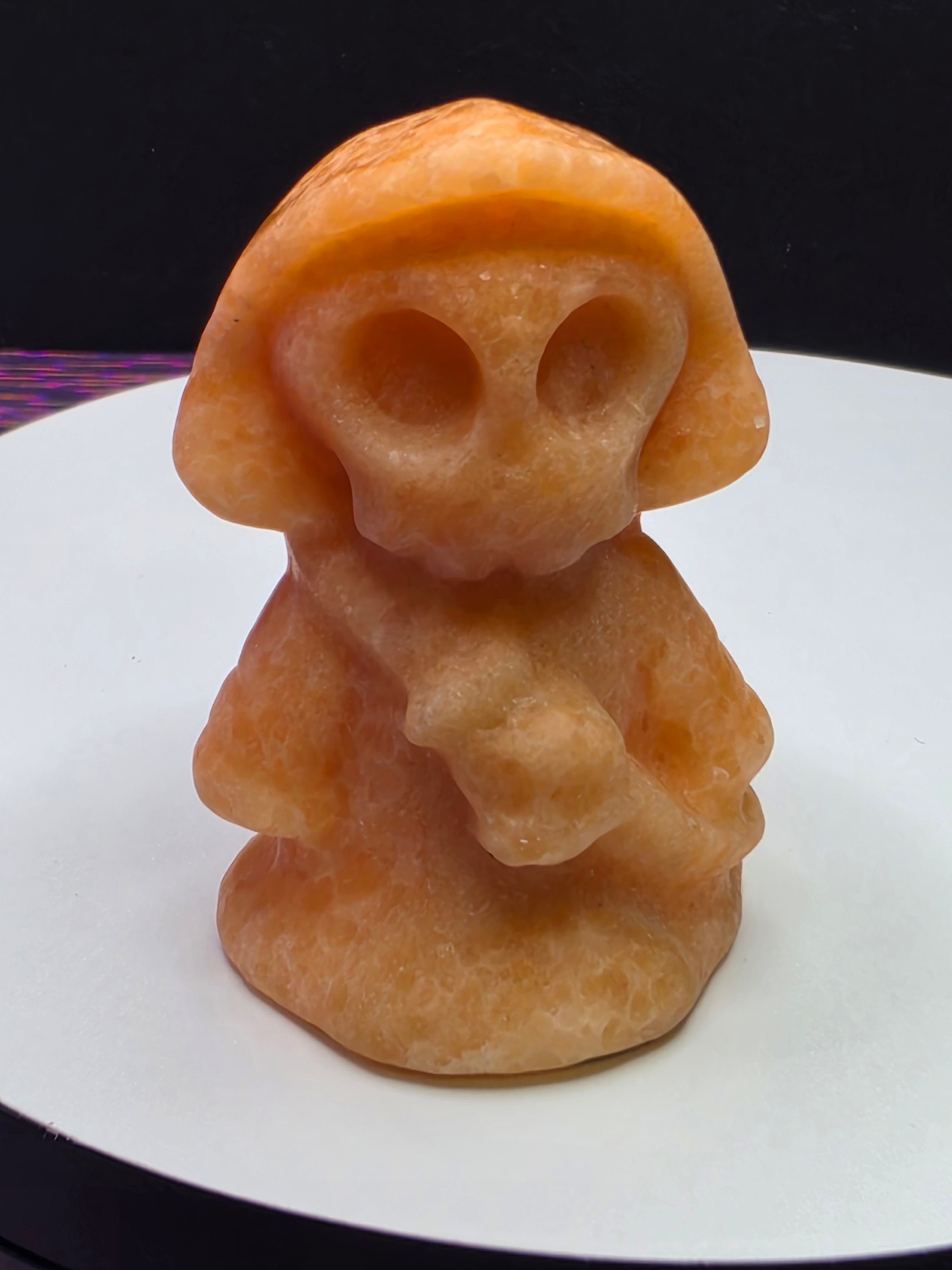 Orange Calcite Mini Grim Reaper C