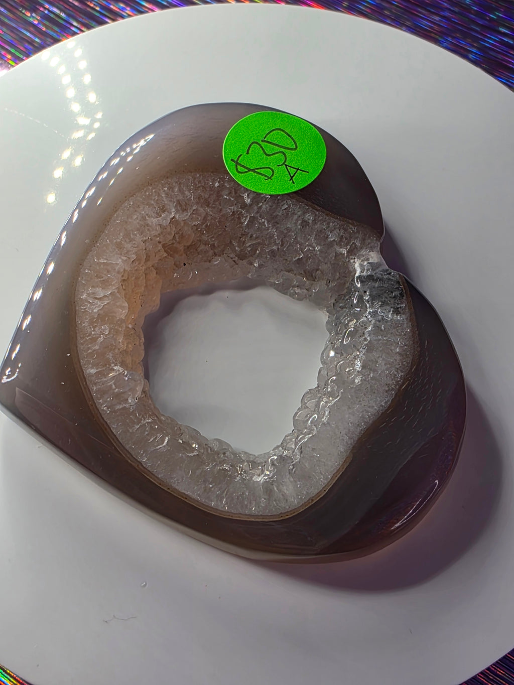 Druzy Agate Heart A