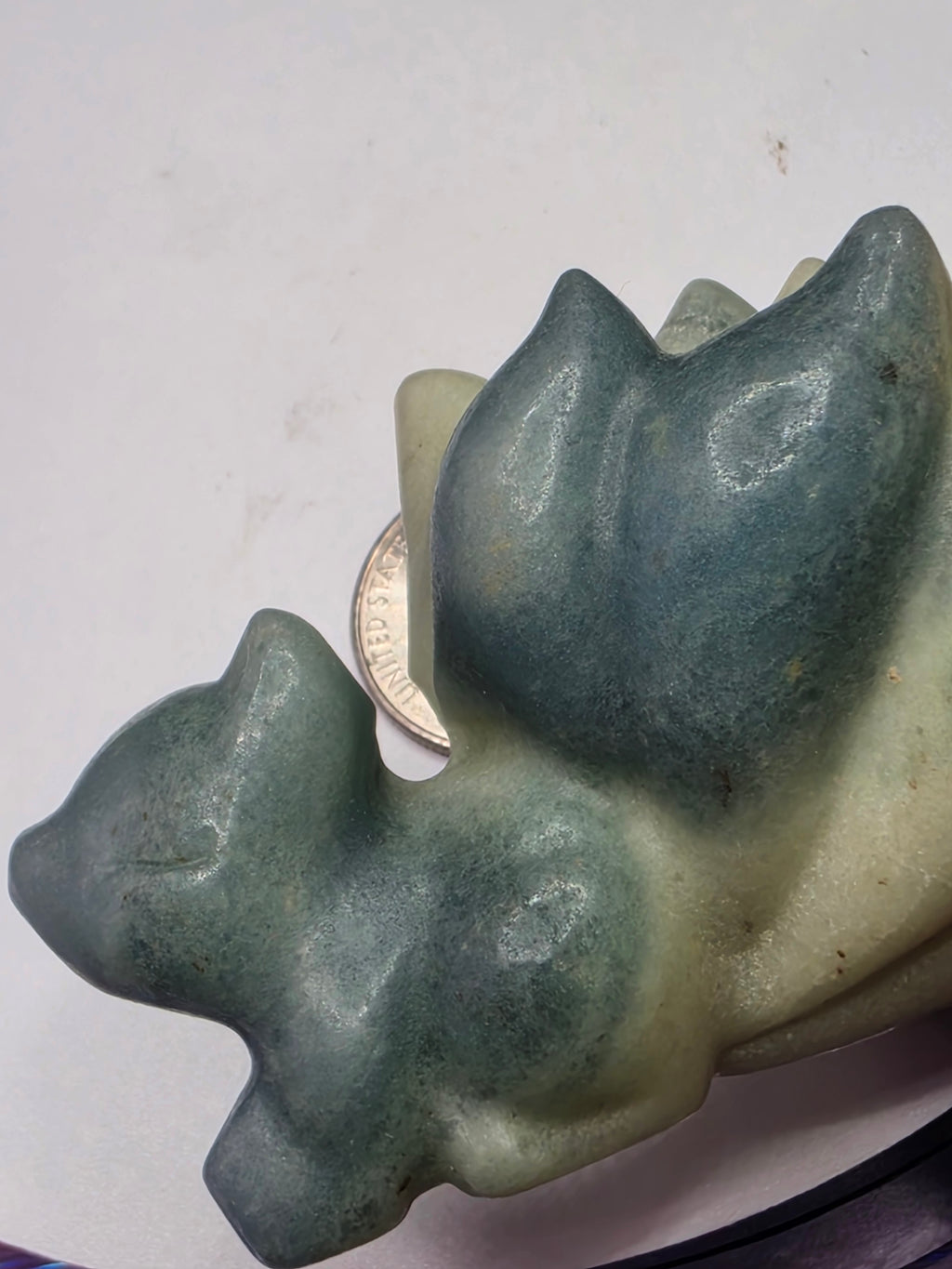 Sky Blue Calcite Nine Tailed Fox