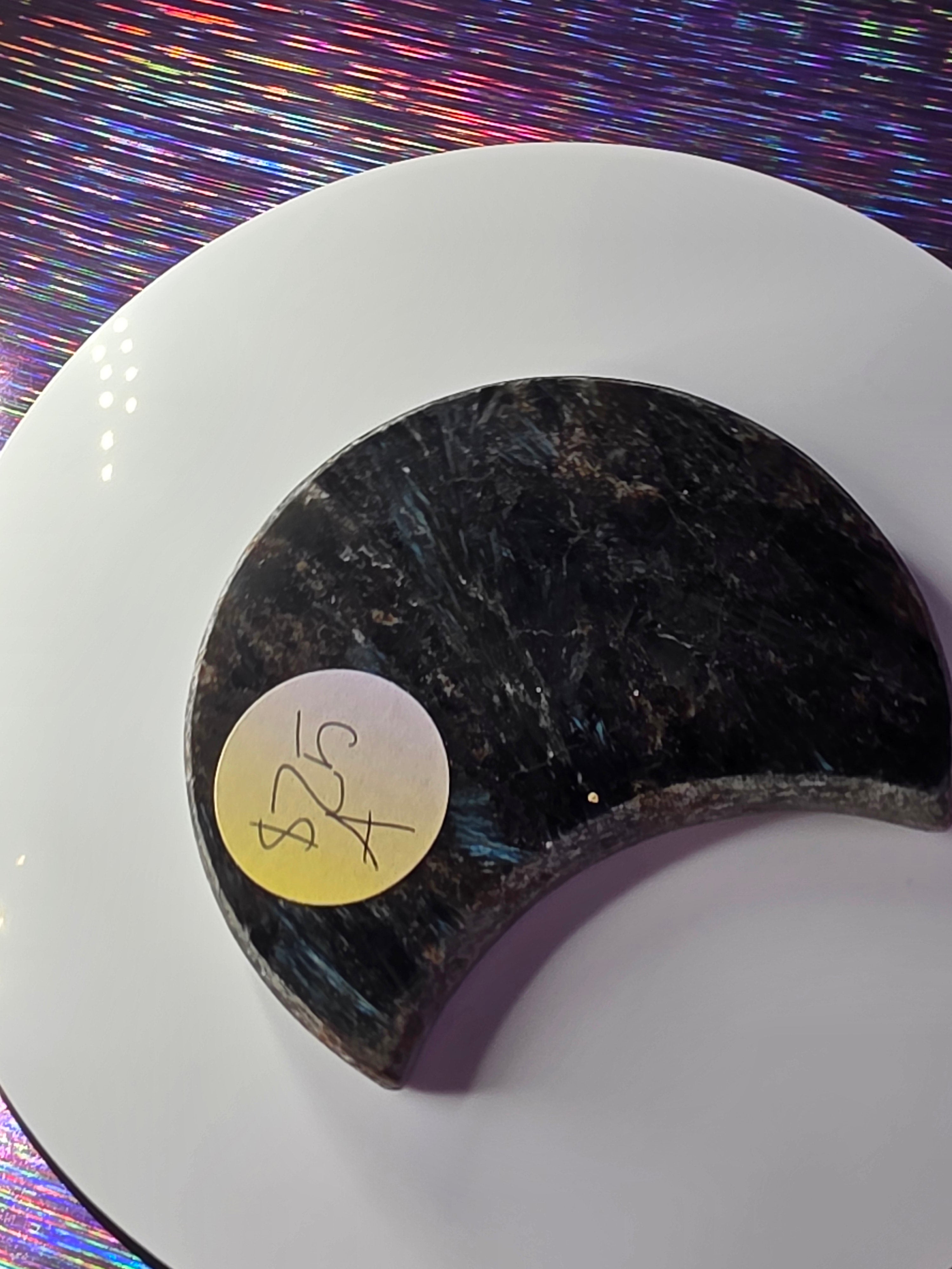 Arfvedsonite with Garnet Moon A