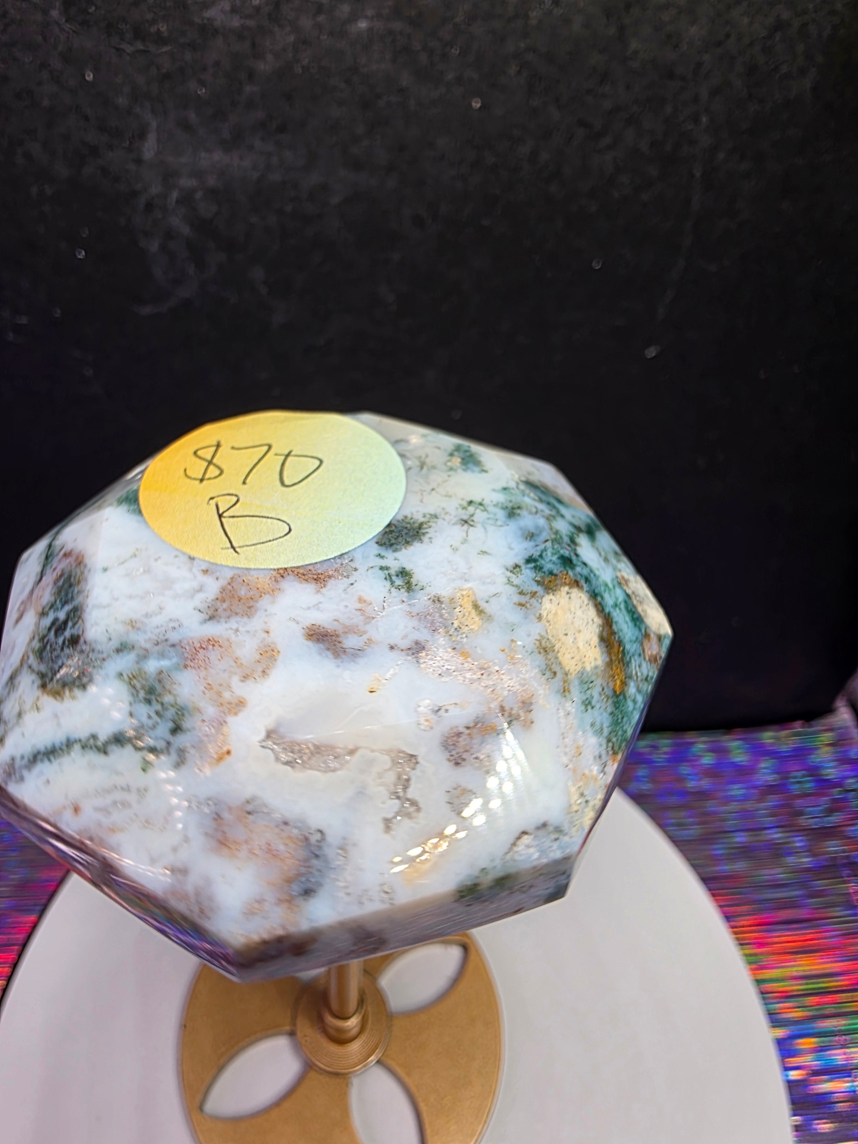 Ocean Jasper Moss Agate Diamond B
