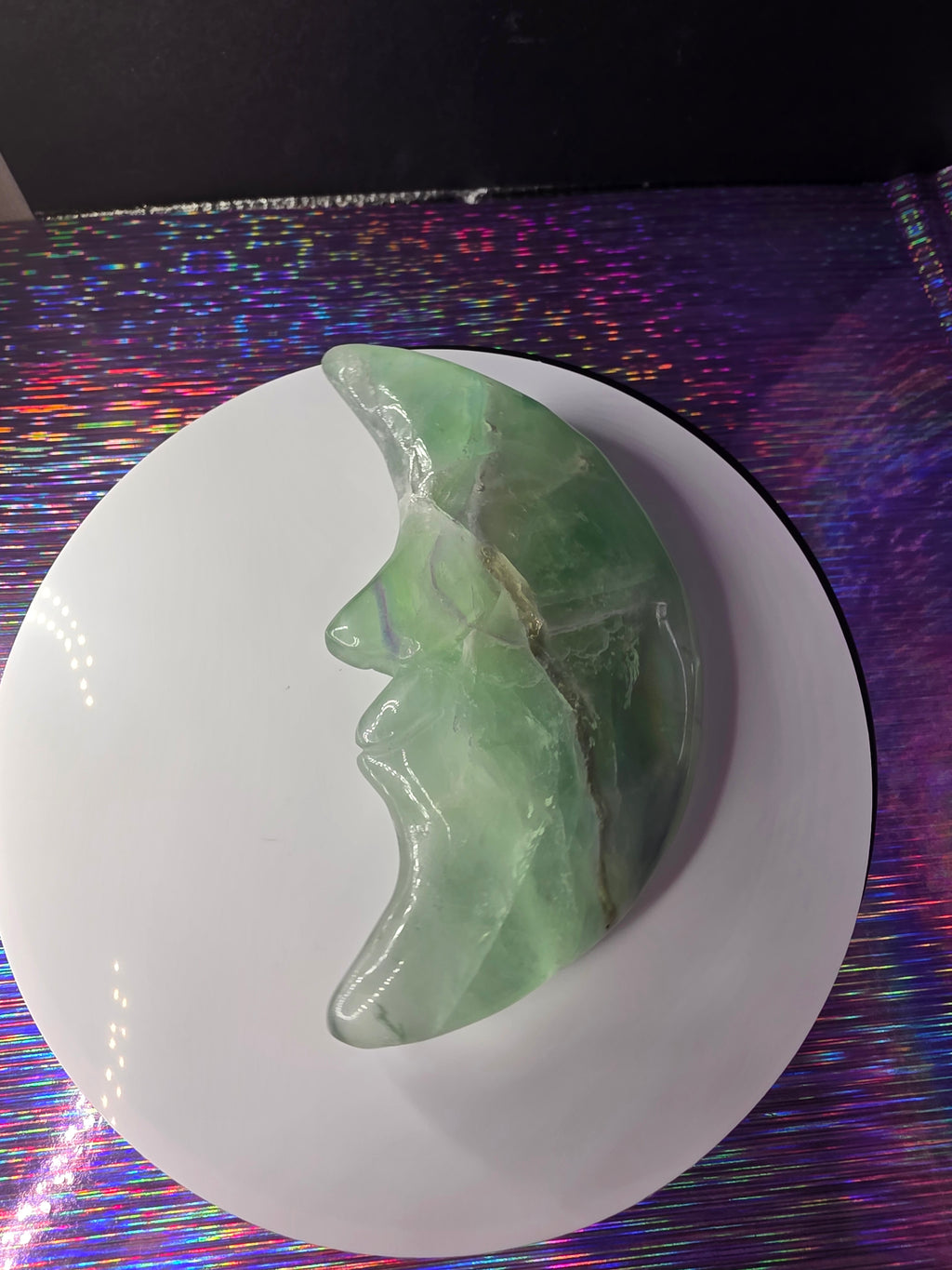 Fluorite Moon Face