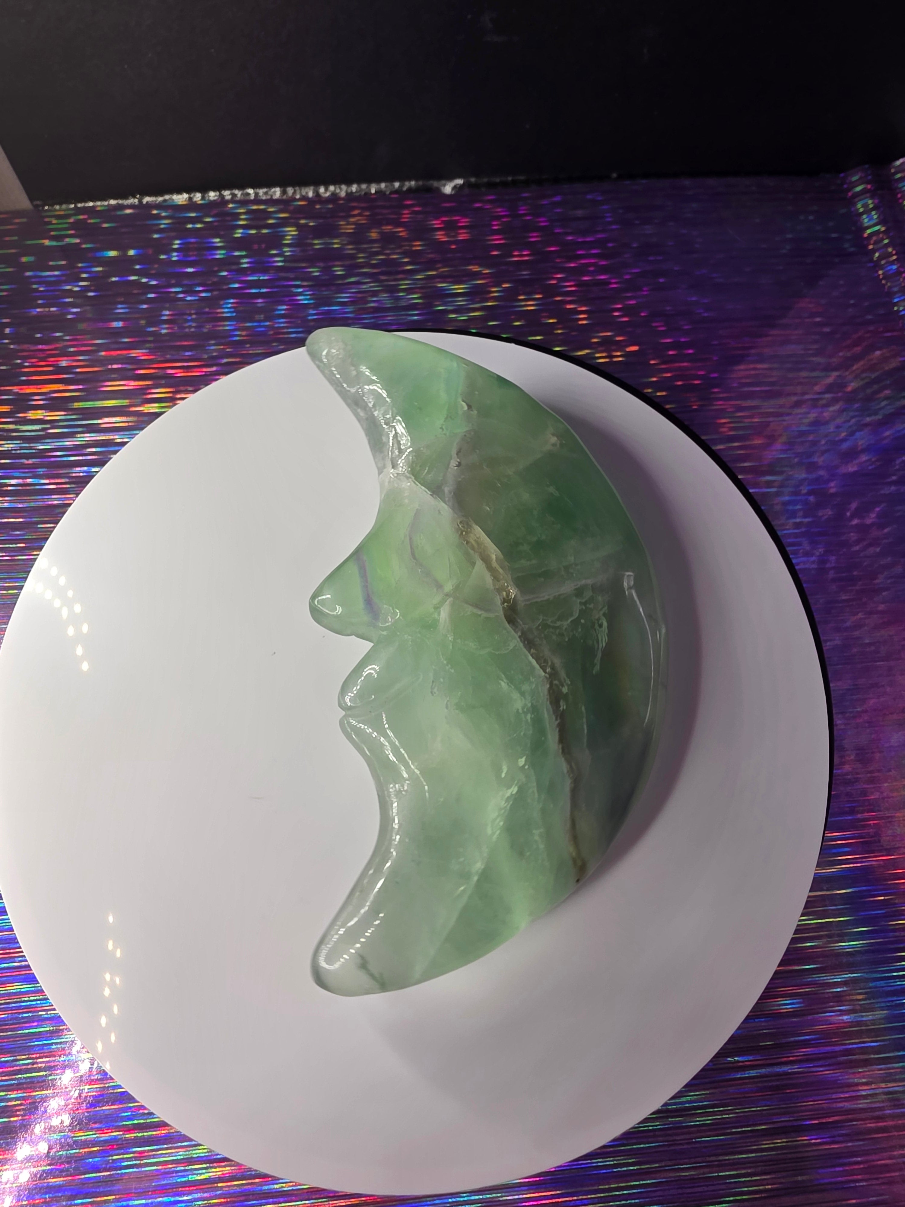 Fluorite Moon Face
