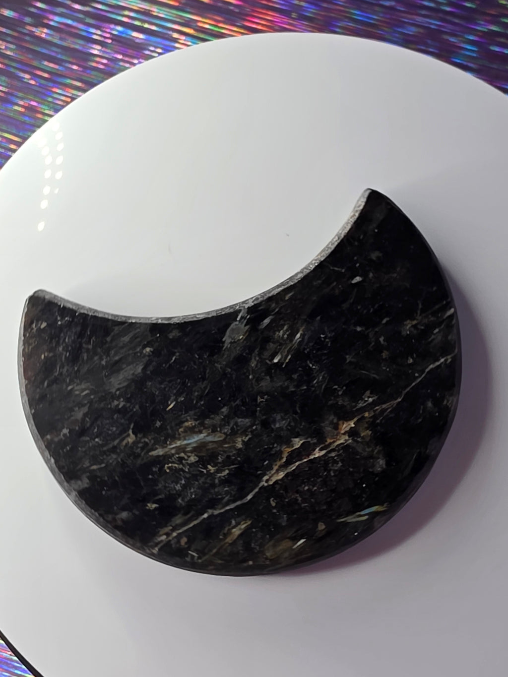 Arfvedsonite with Garnet Moon F