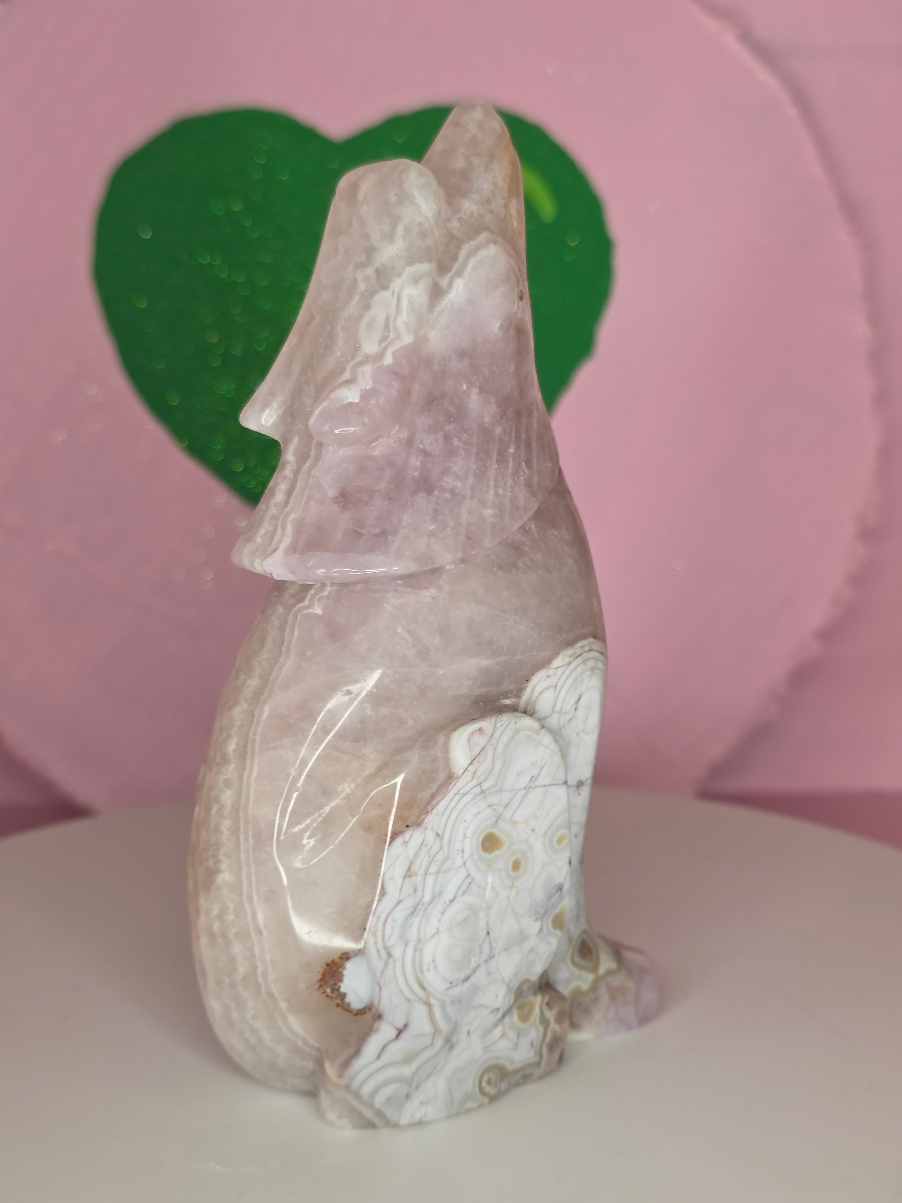 Crazy Lace Amethyst Wolf