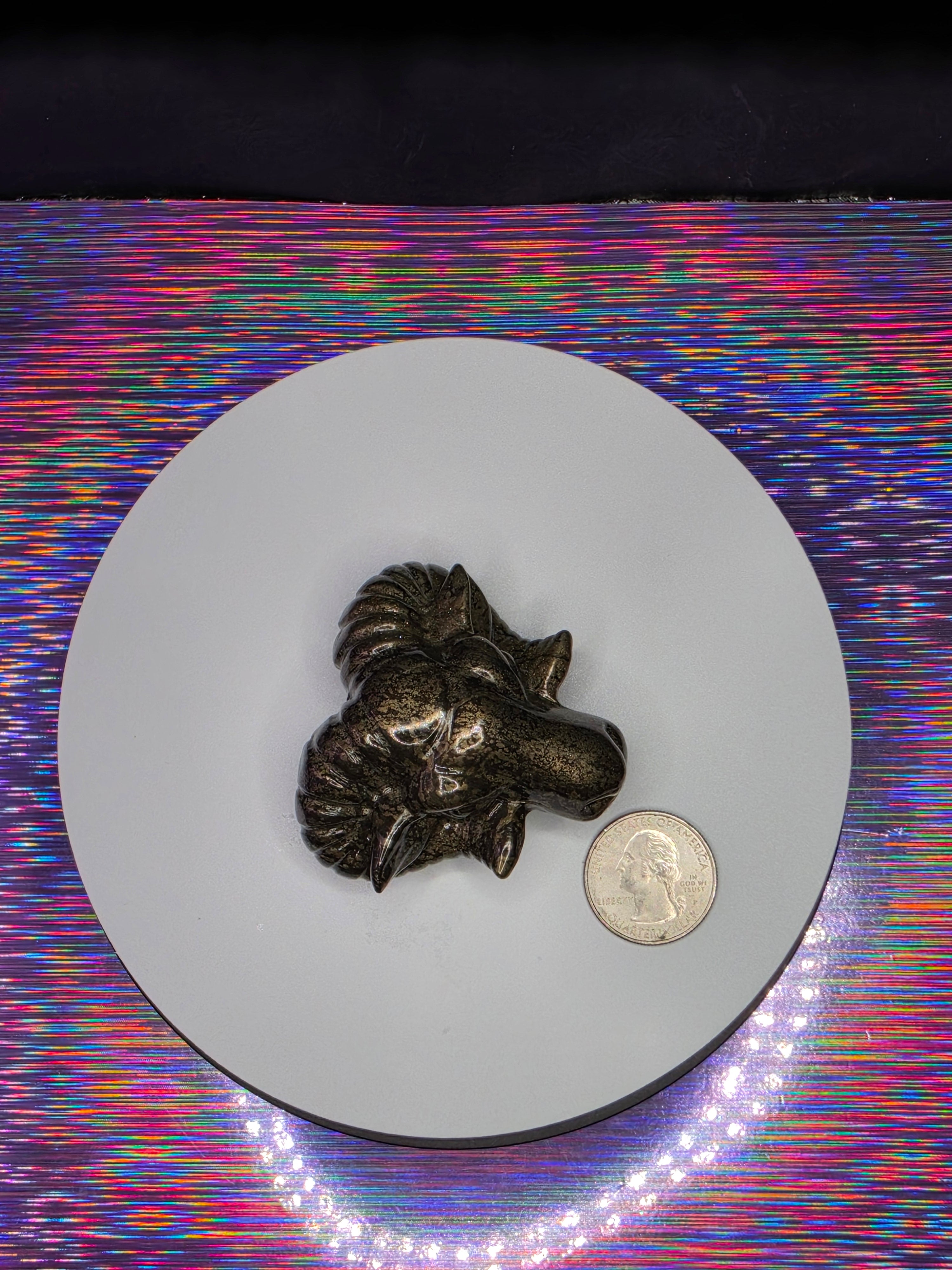 Pyrite Bighorn Ram Head A