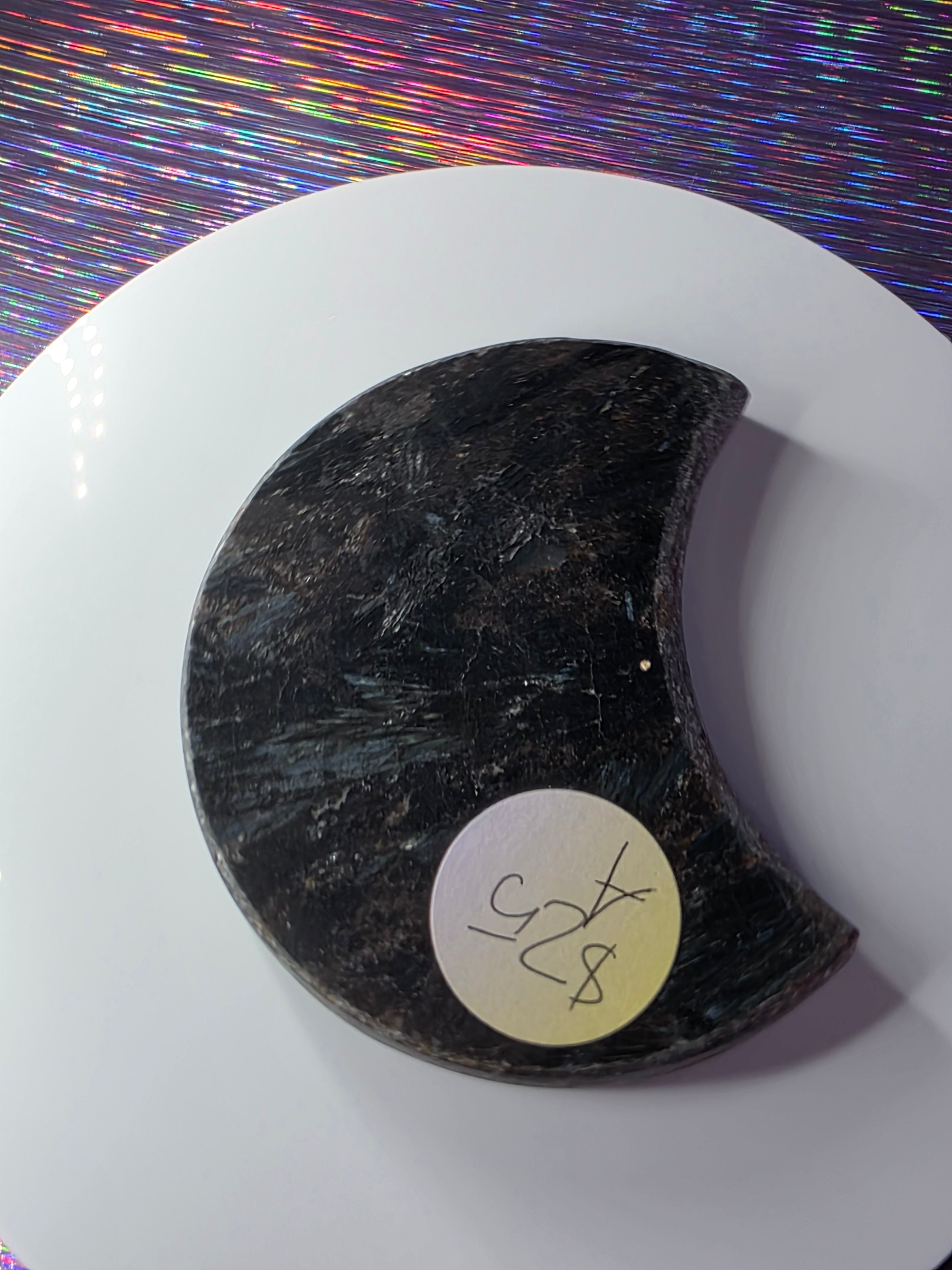 Arfvedsonite with Garnet Moon A
