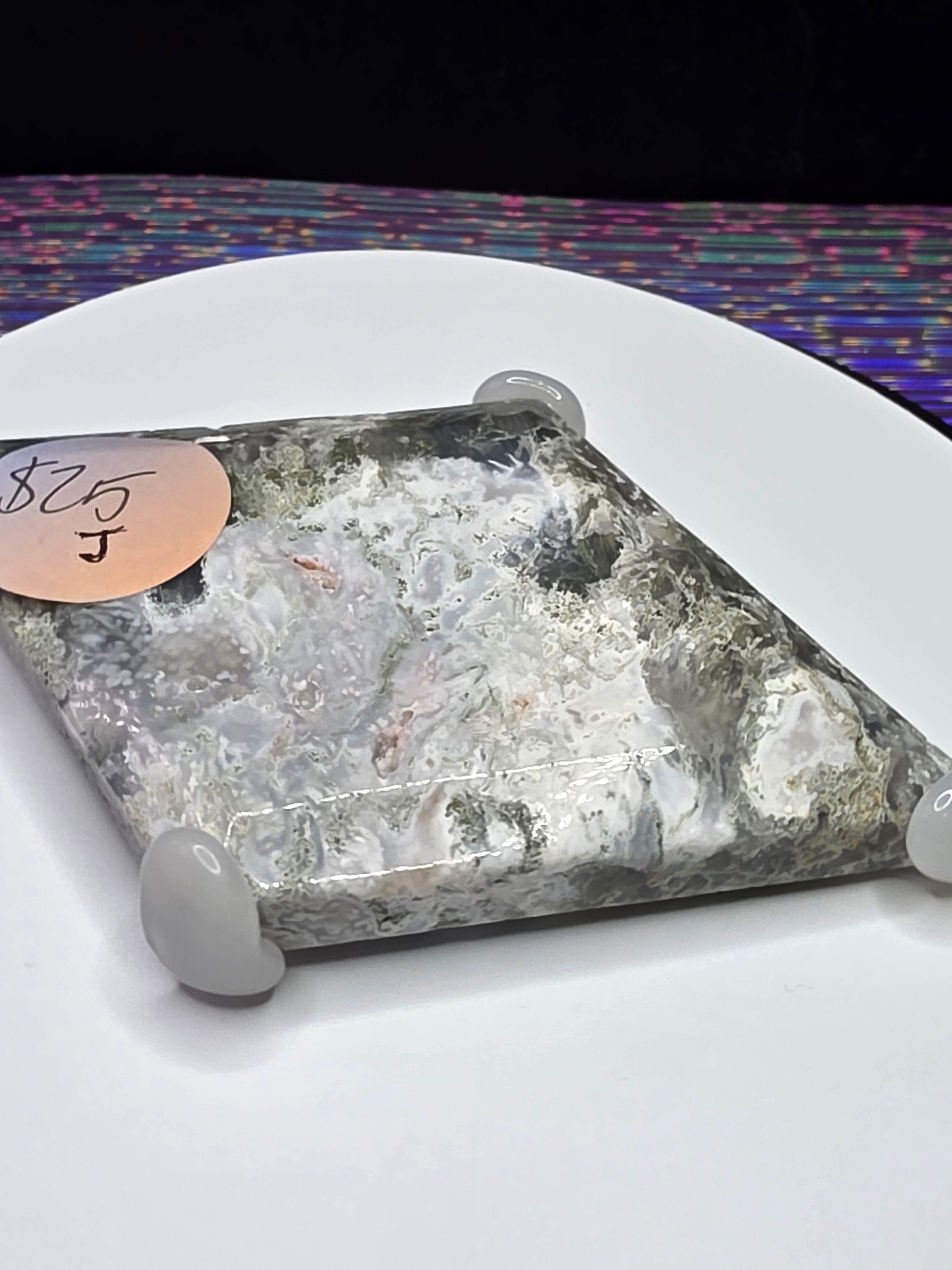 Moss Agate Diamond J