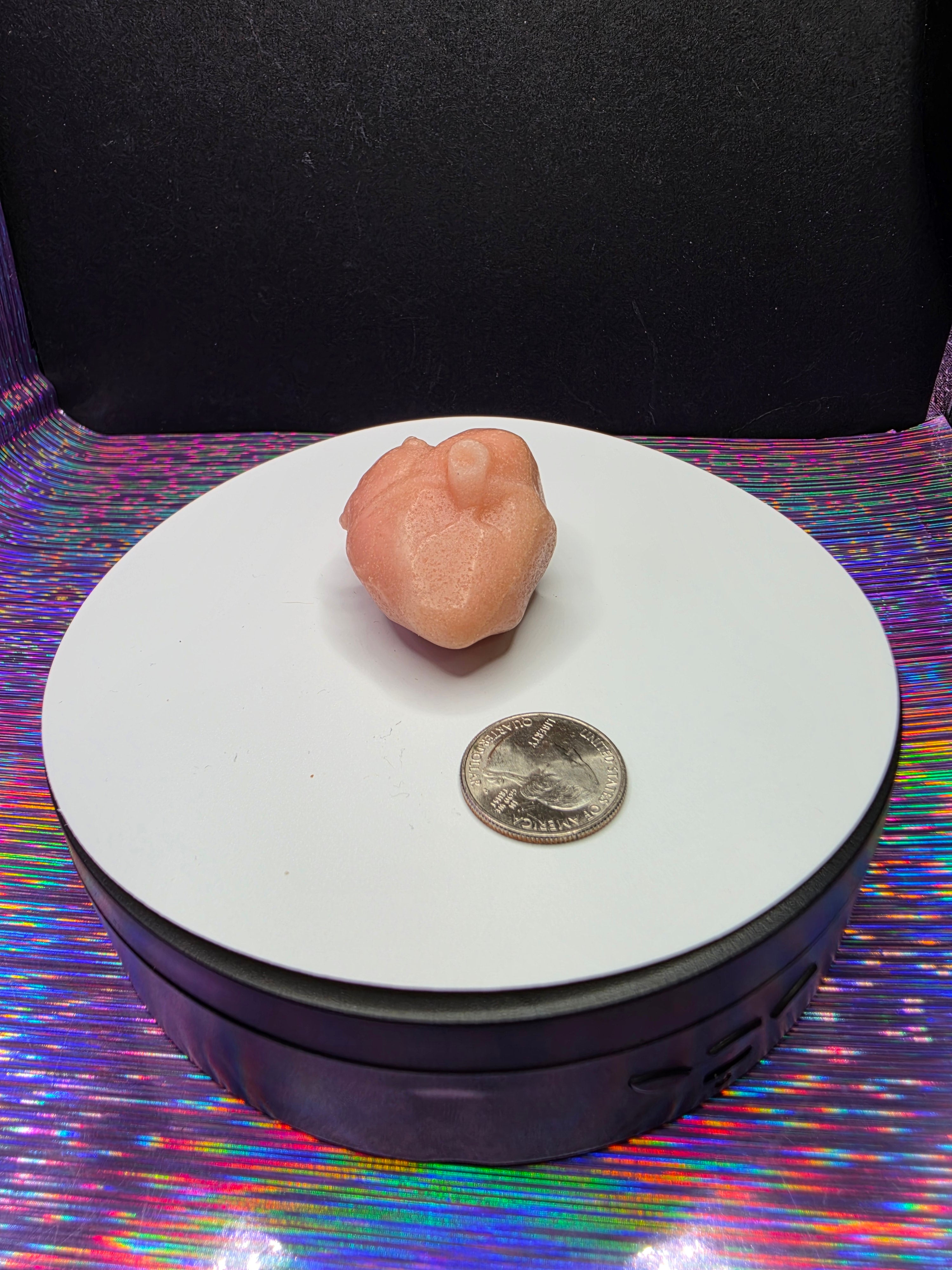 Pink Opal Anatomical Heart A