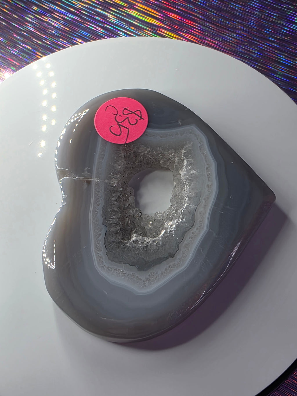 Druzy Agate Heart C