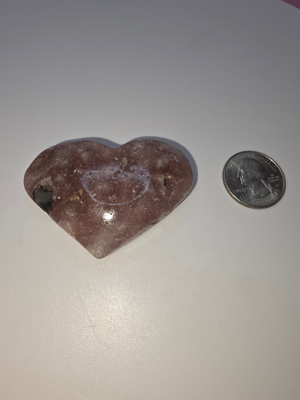 Pink Amethyst Heart A