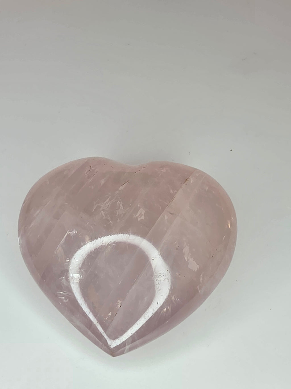 Rose Quartz Puffy Heart A